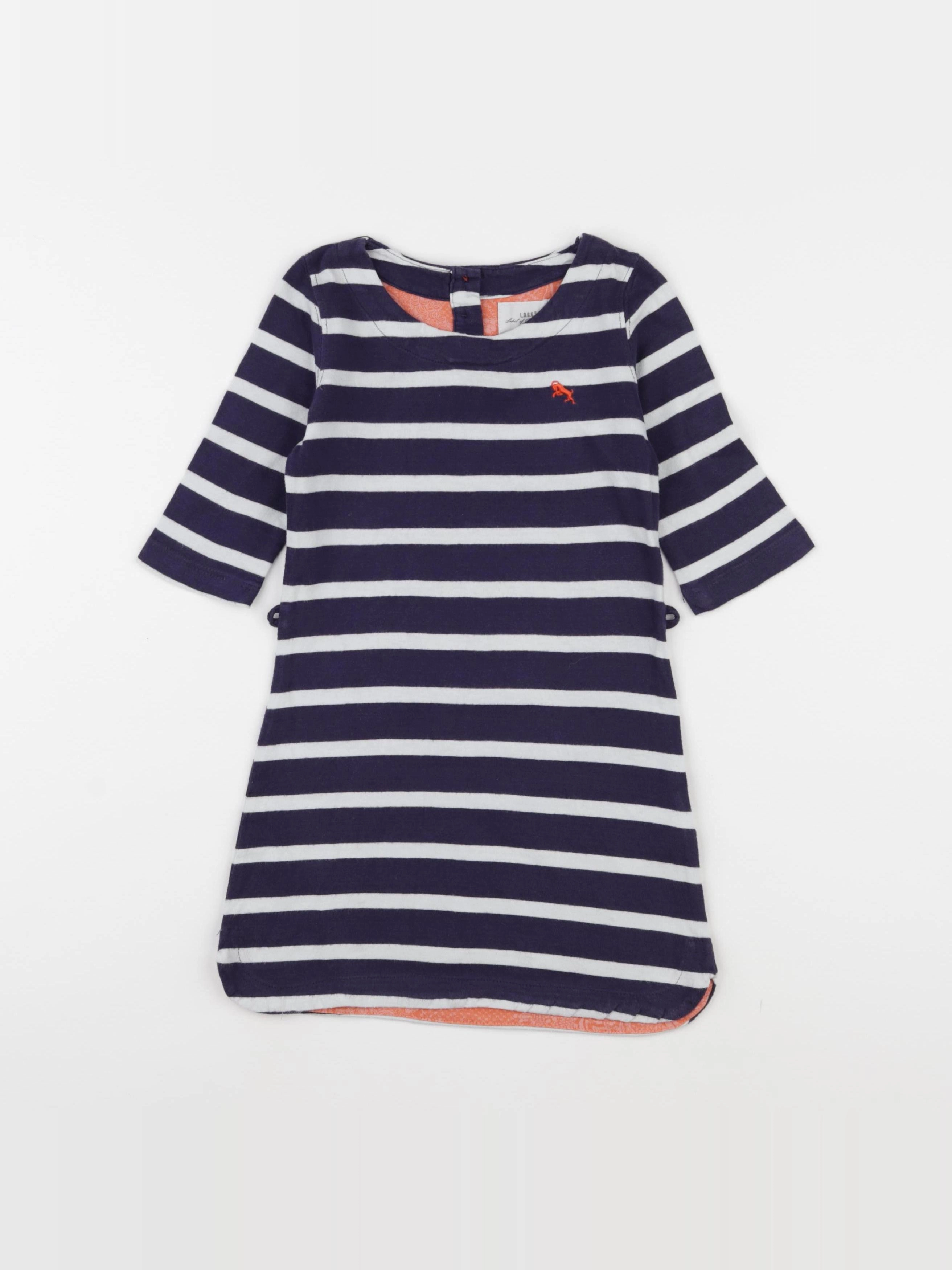H&M - robe bleu - 2/4 ans
