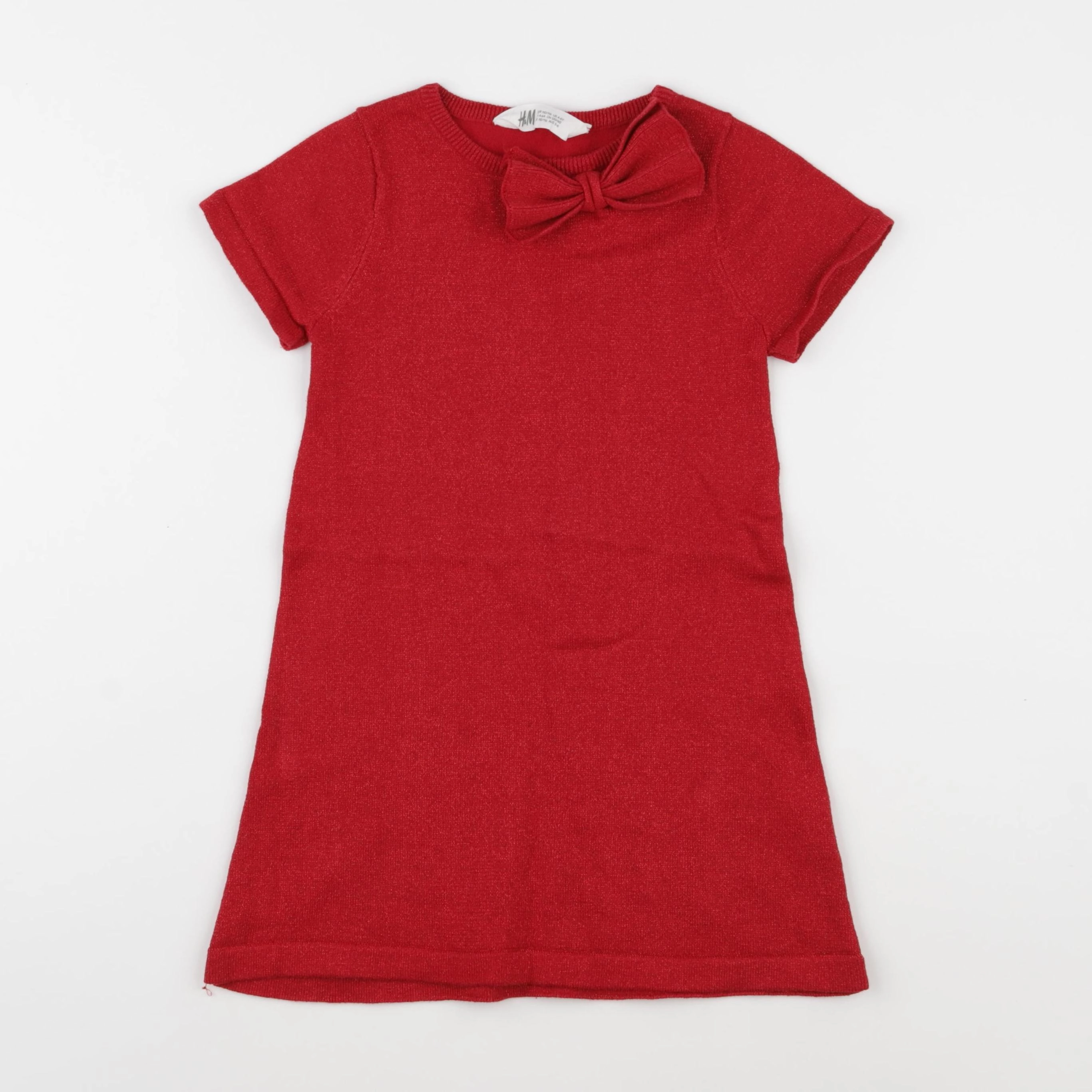 H&M - robe rouge - 4/6 ans