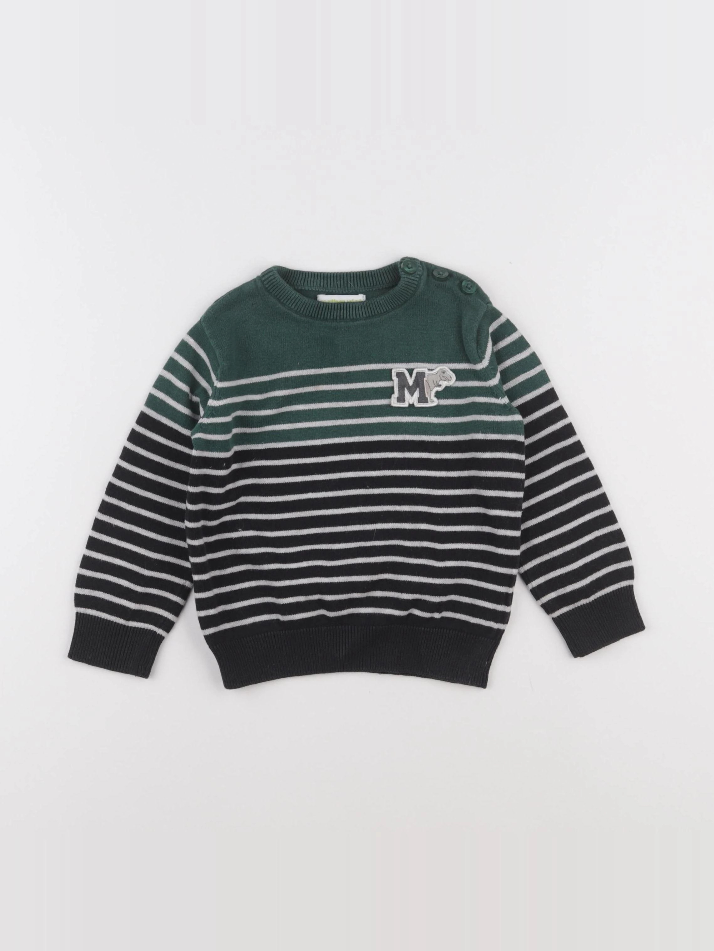 Vertbaudet - pull vert - 2 ans