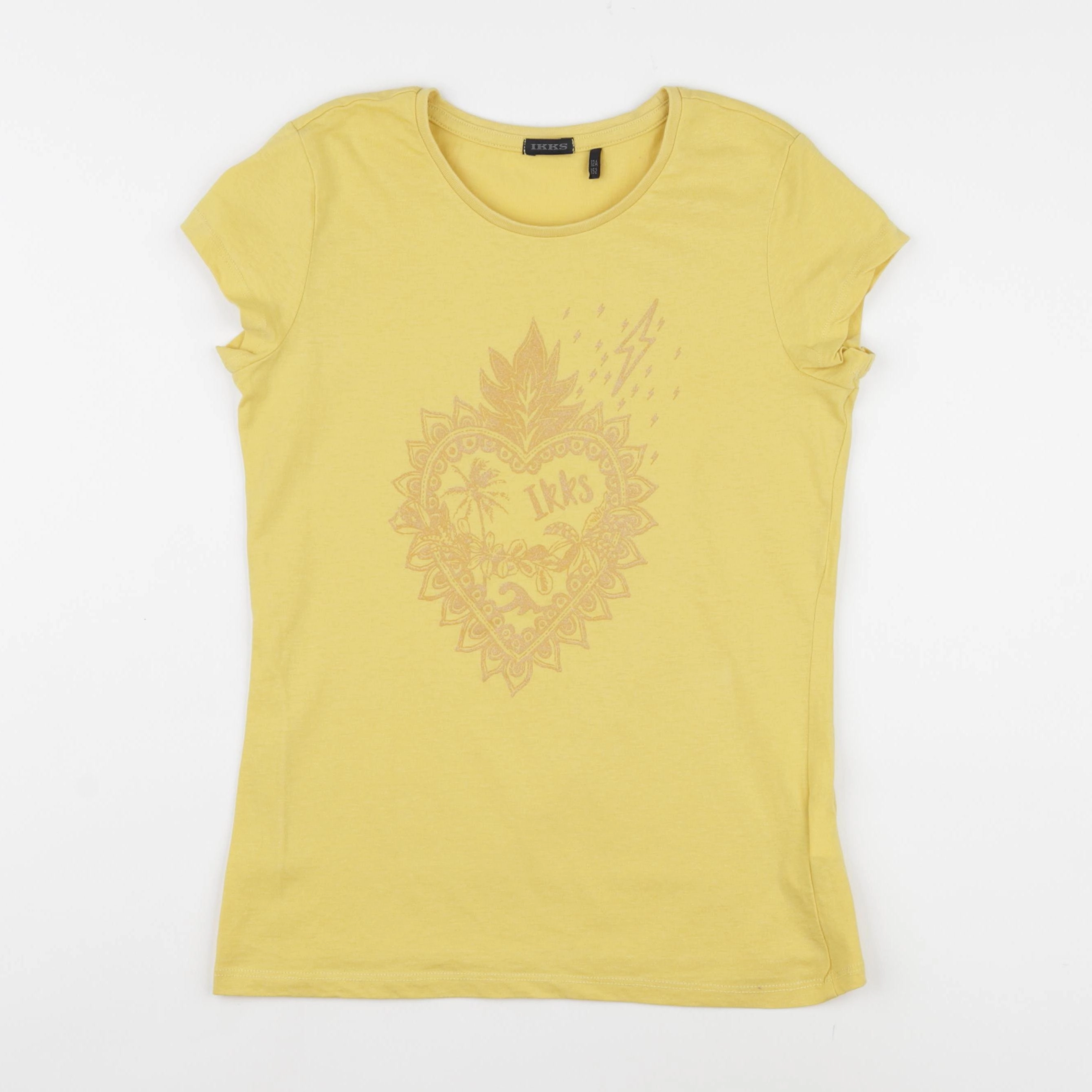IKKS - tee-shirt jaune - 12 ans