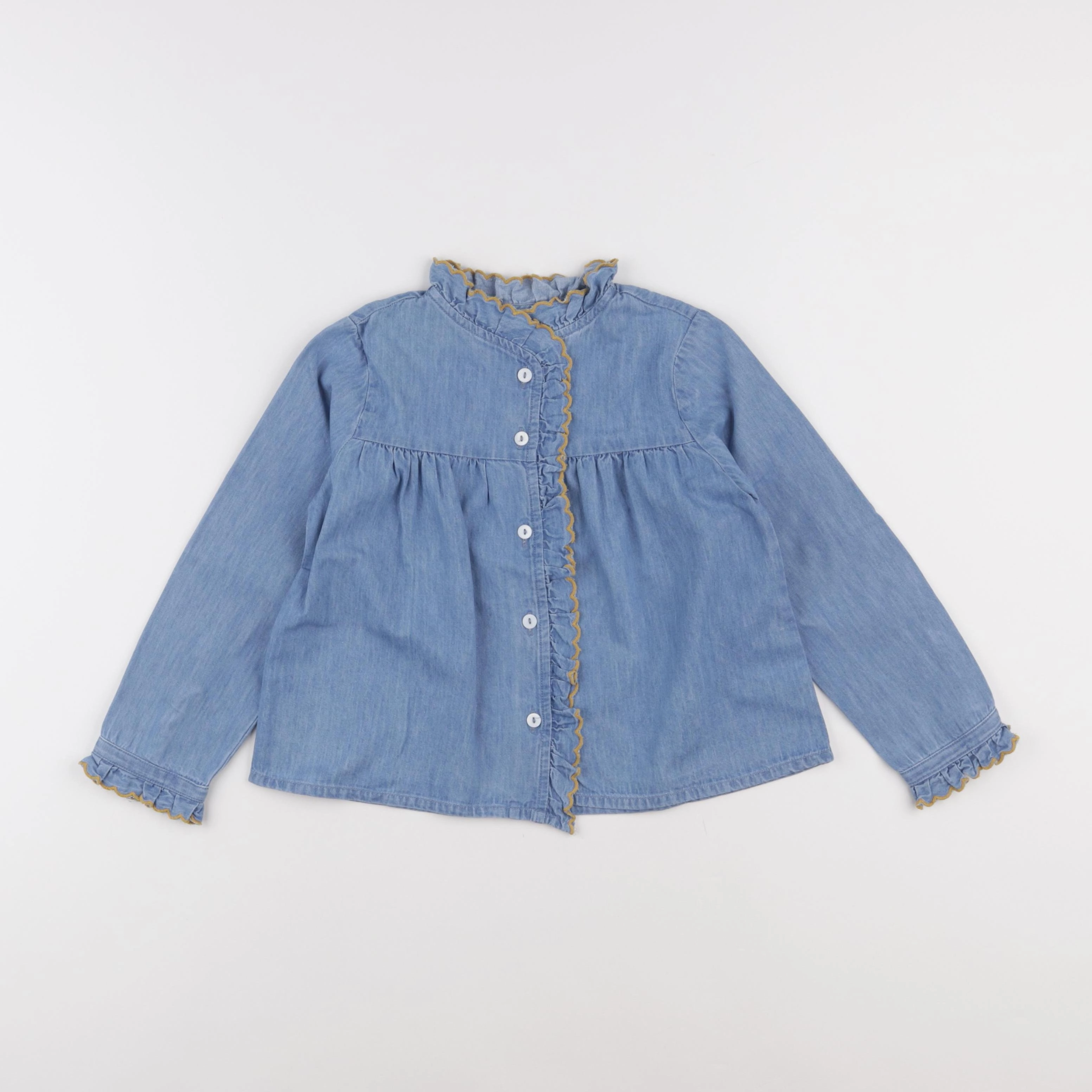 Cyrillus - blouse bleu - 6 ans