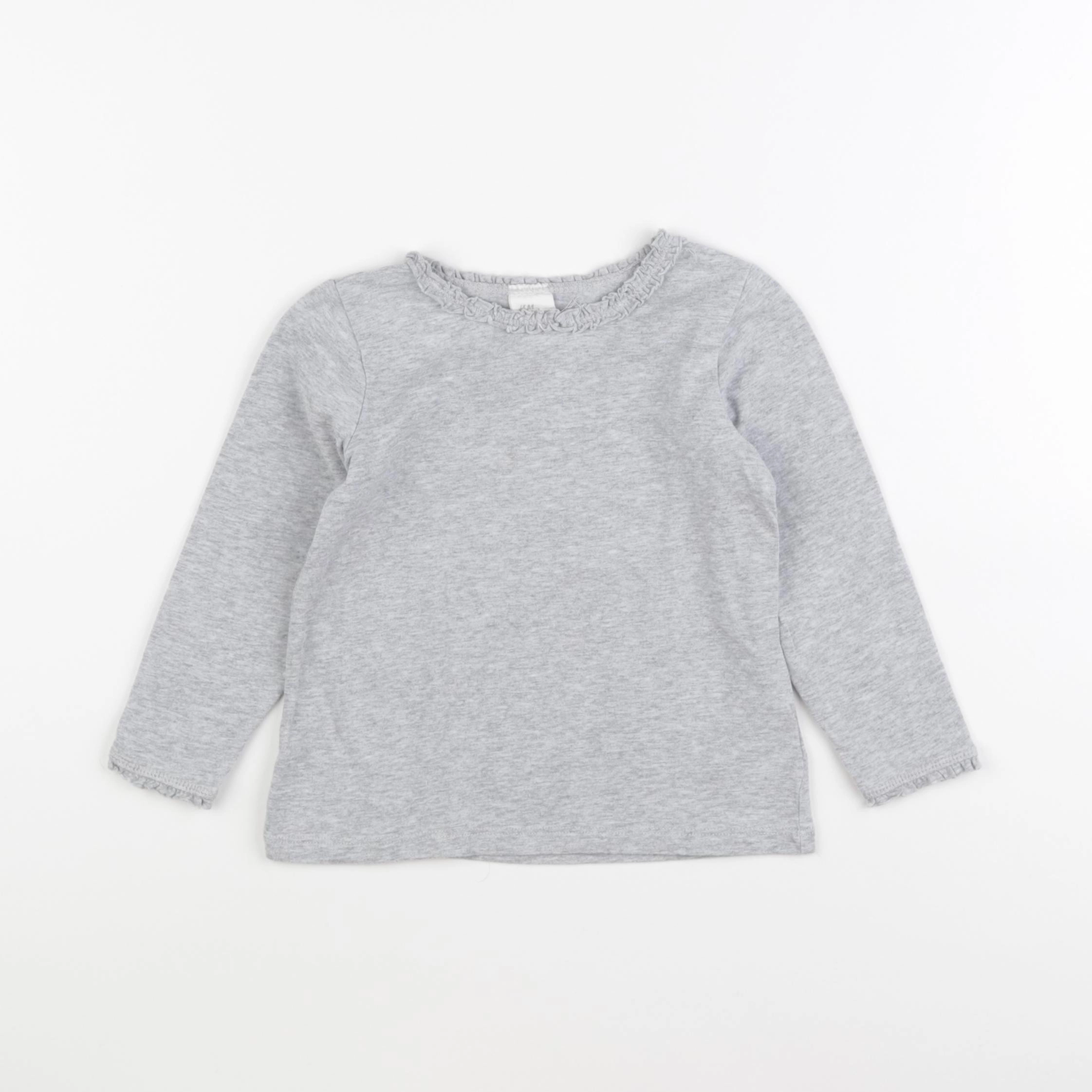 H&M - tee-shirt gris - 18/24 mois