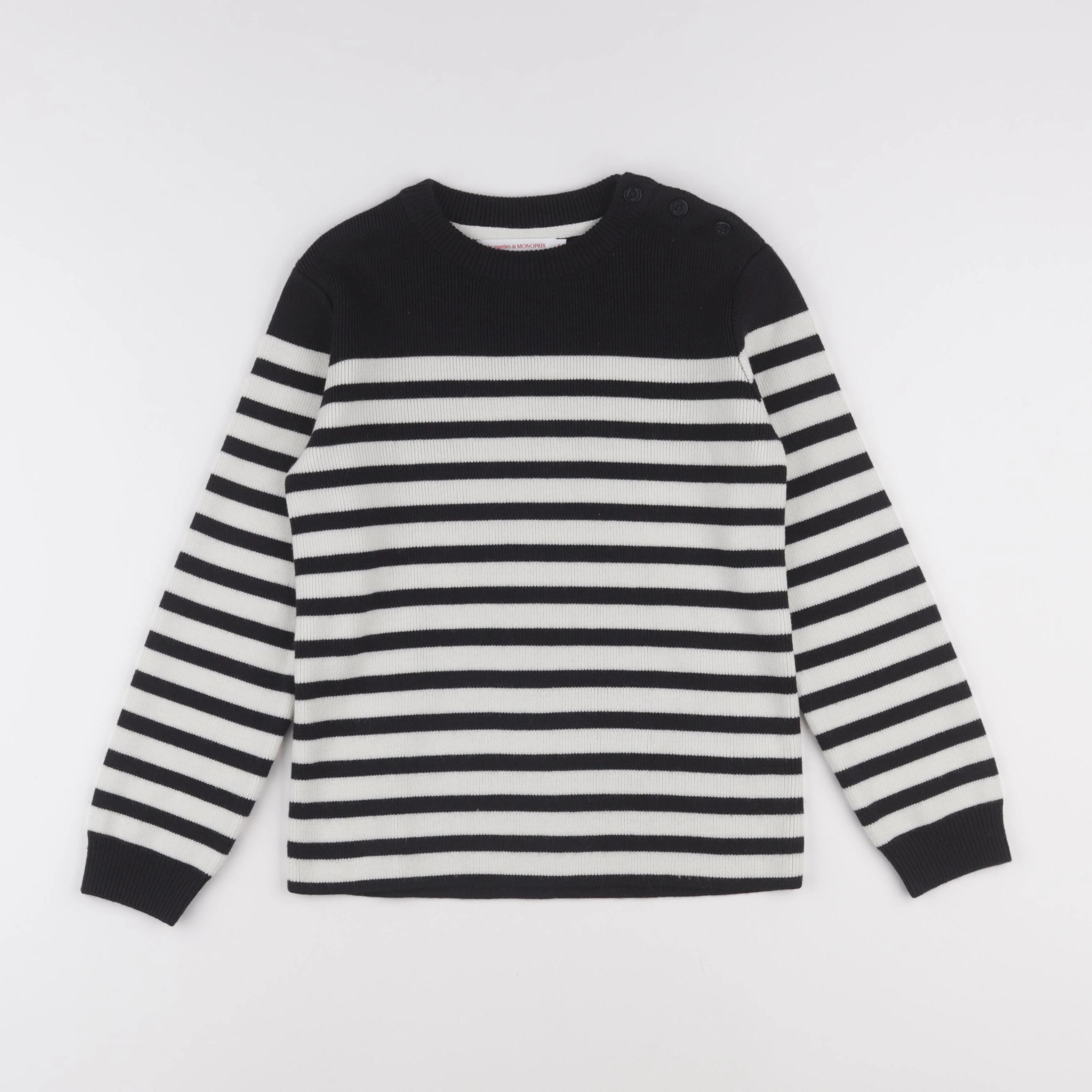 Monoprix - pull bleu - 8 ans