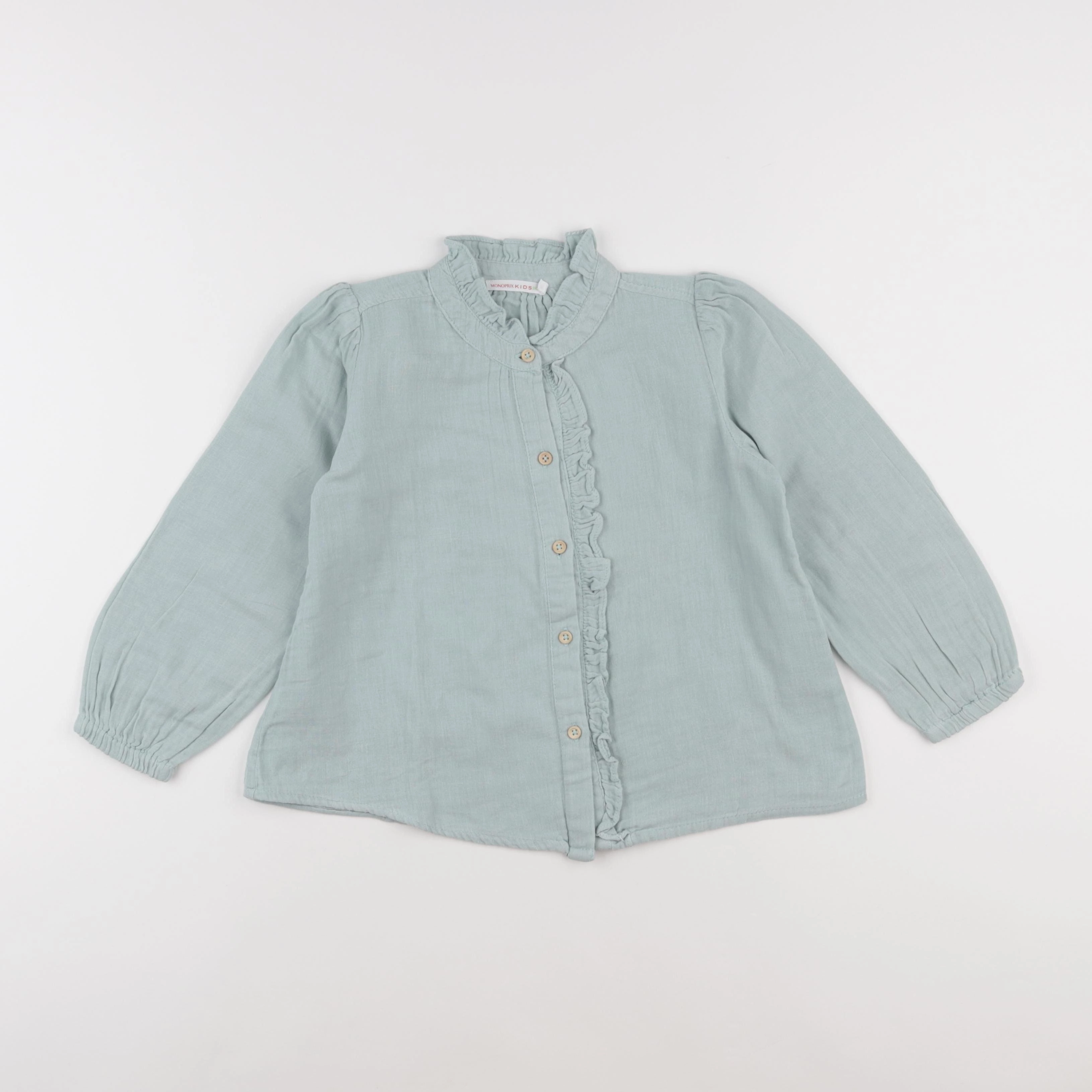 Monoprix - blouse vert - 6 ans