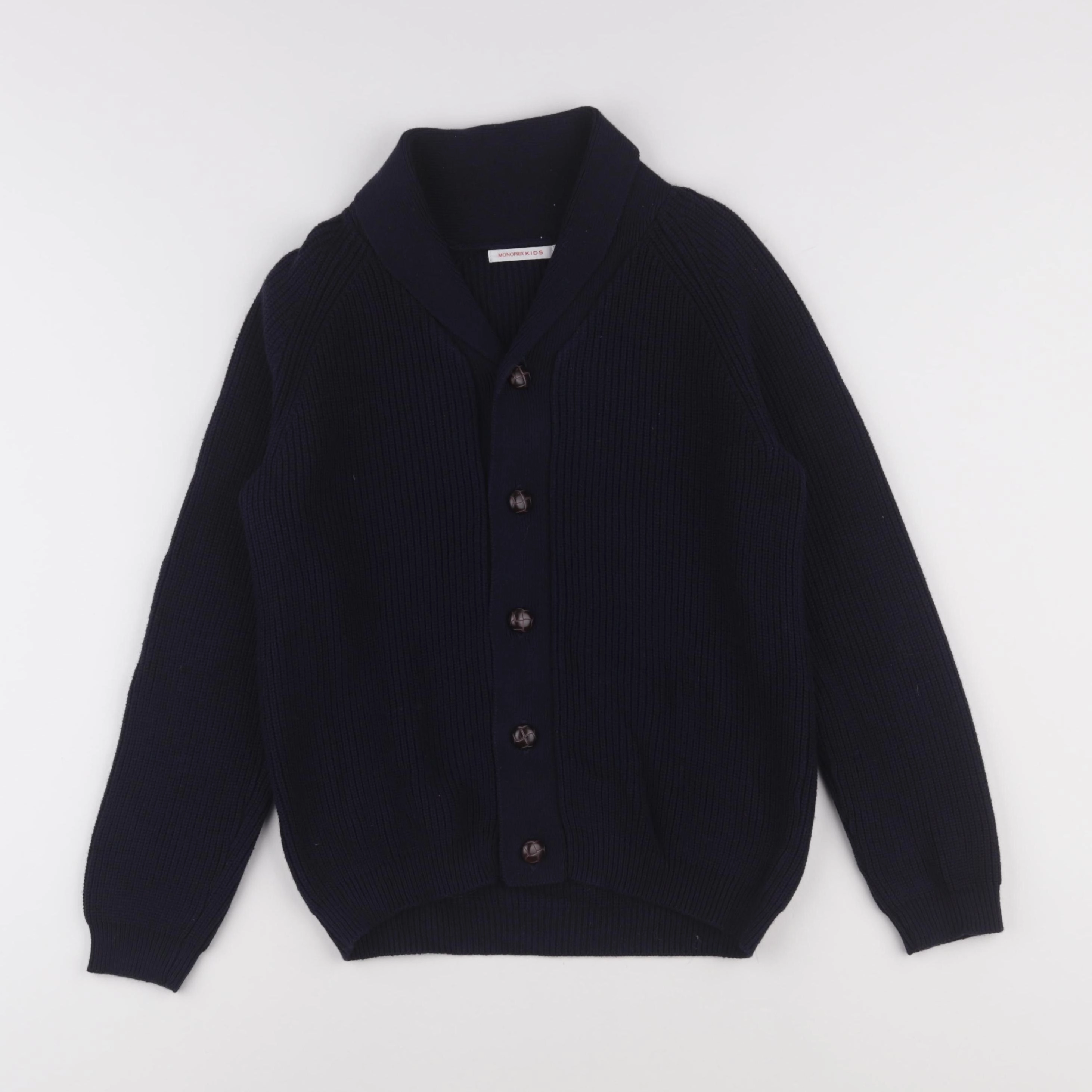 Monoprix - gilet bleu - 8 ans