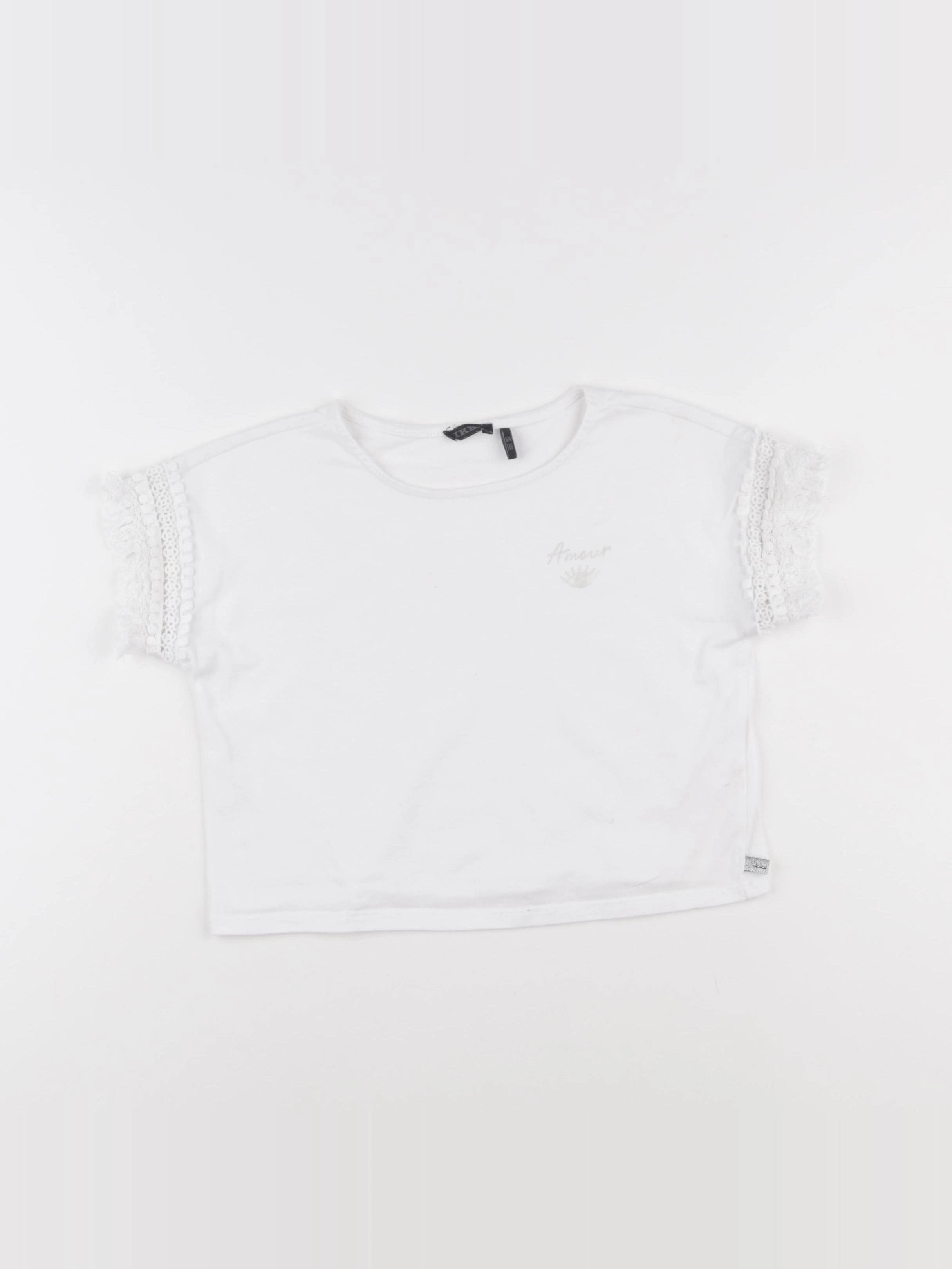 IKKS - tee-shirt blanc - 6 ans