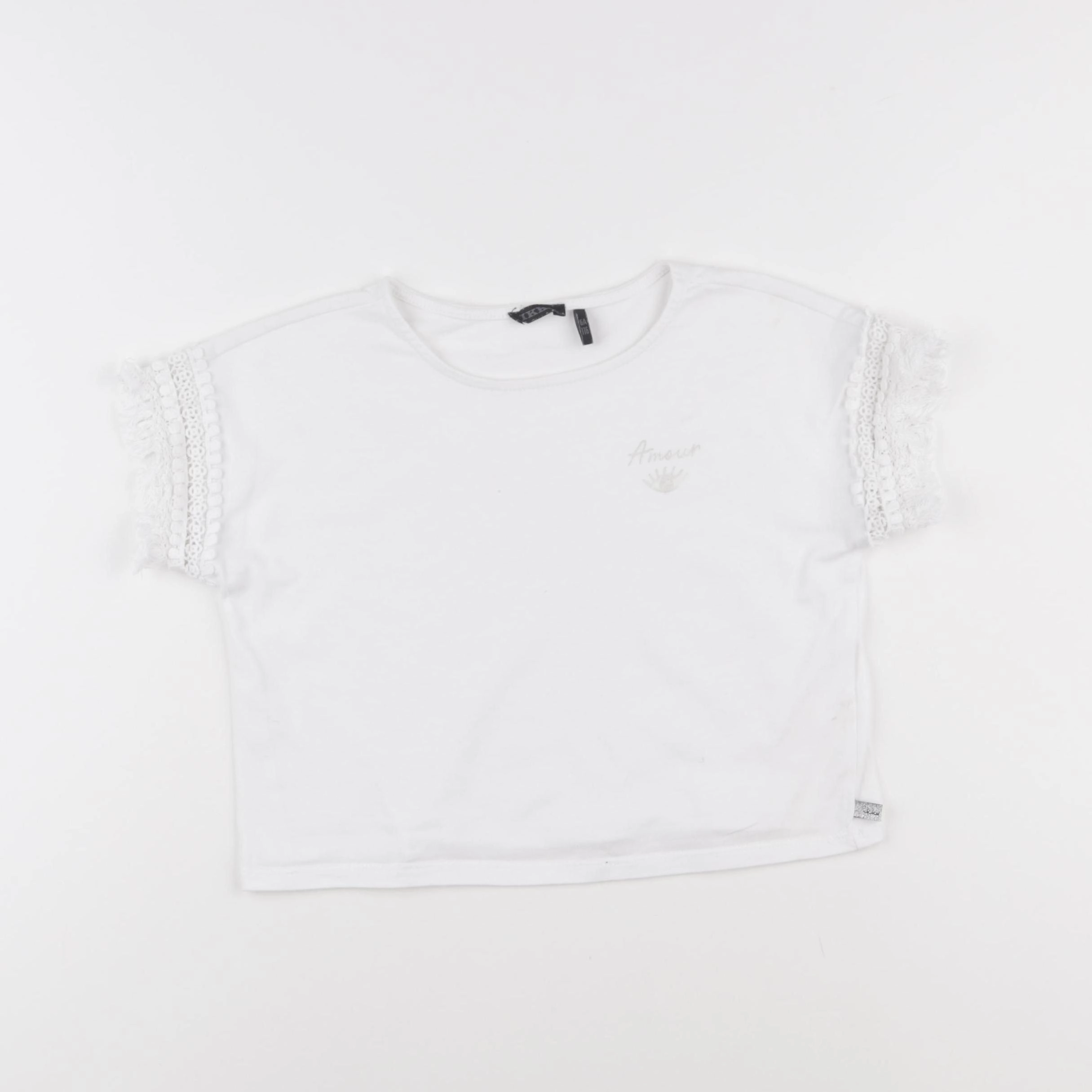IKKS - tee-shirt blanc - 6 ans