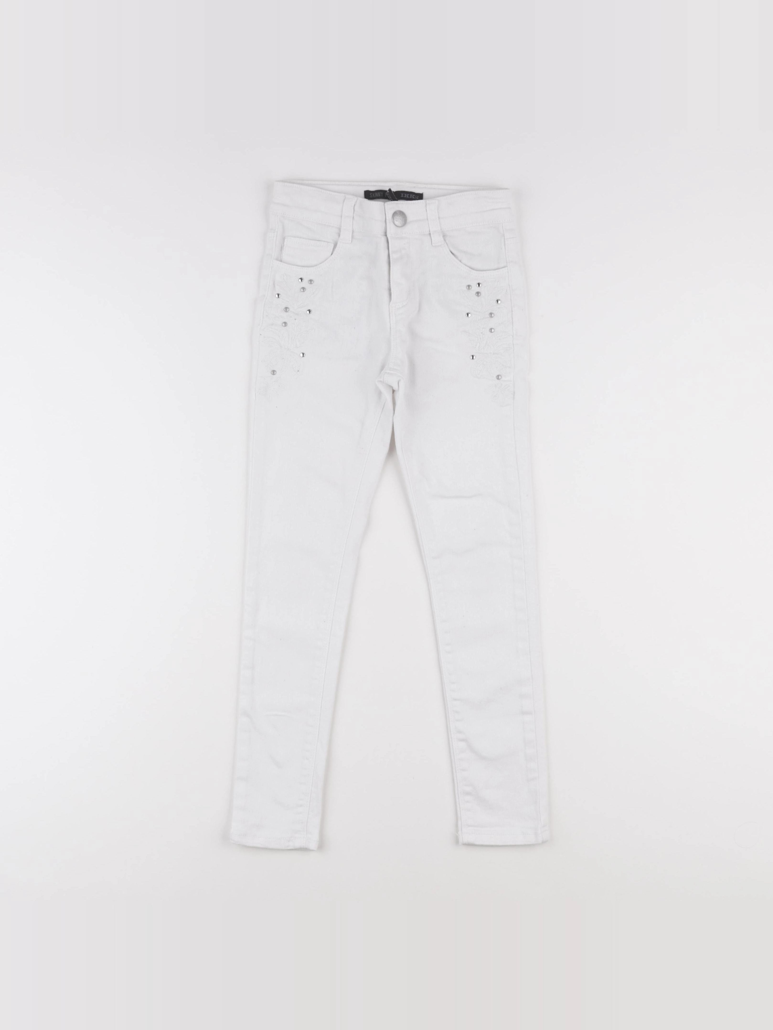 IKKS - jean blanc - 7 ans