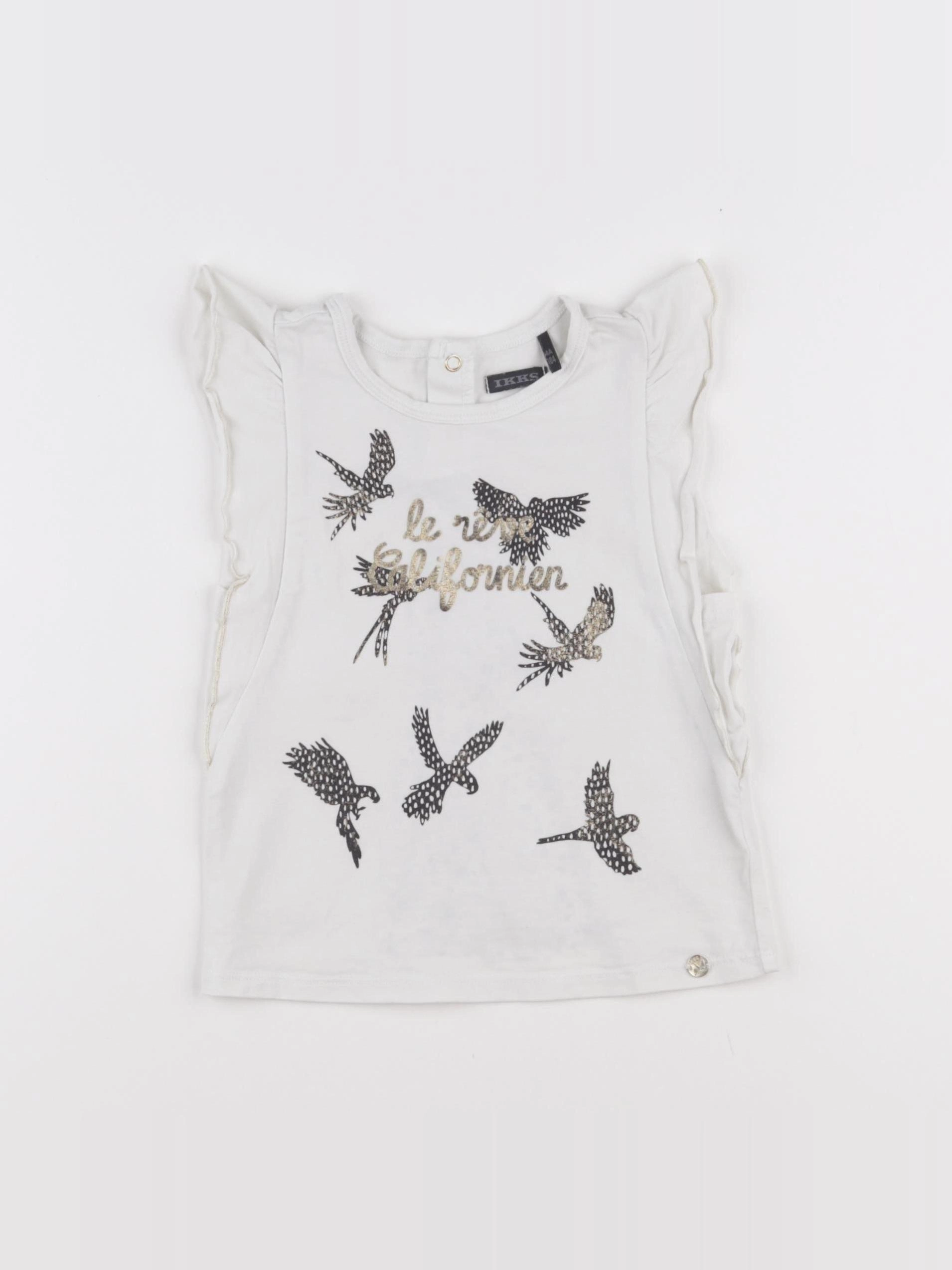 IKKS - tee-shirt blanc - 4 ans