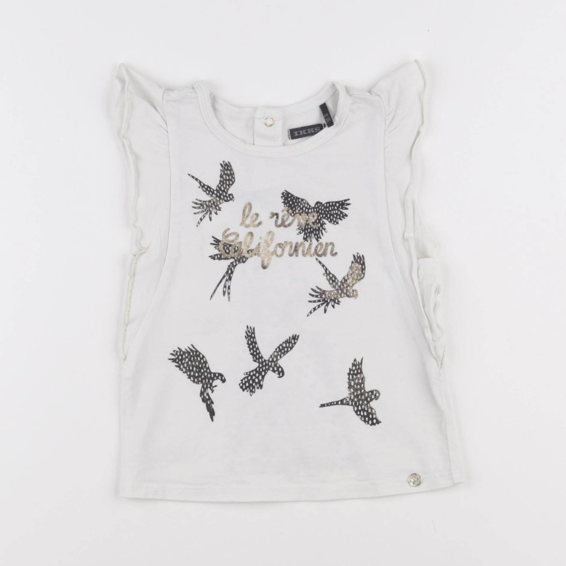 IKKS - tee-shirt blanc - 4 ans