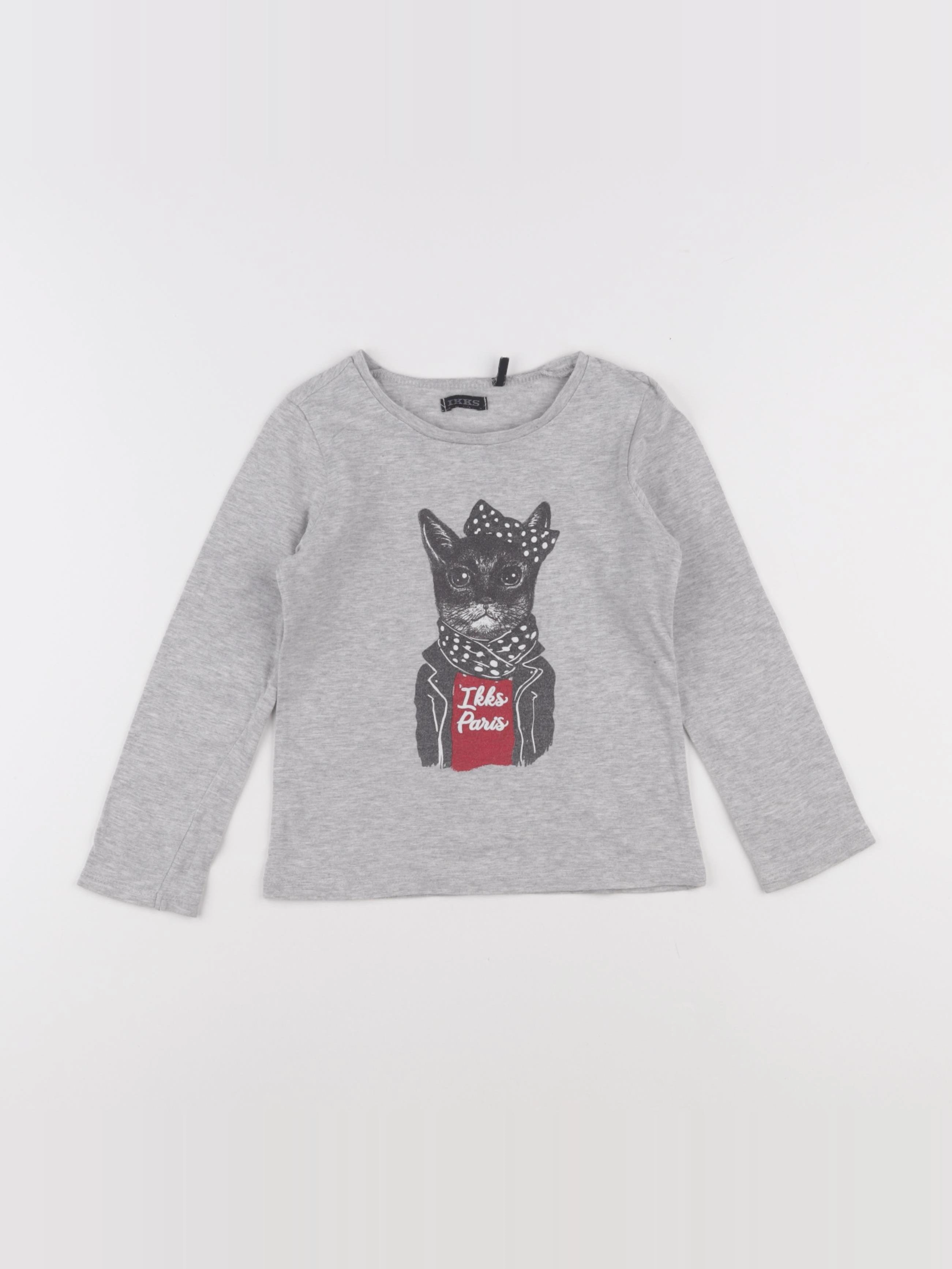 IKKS - tee-shirt gris - 4 ans