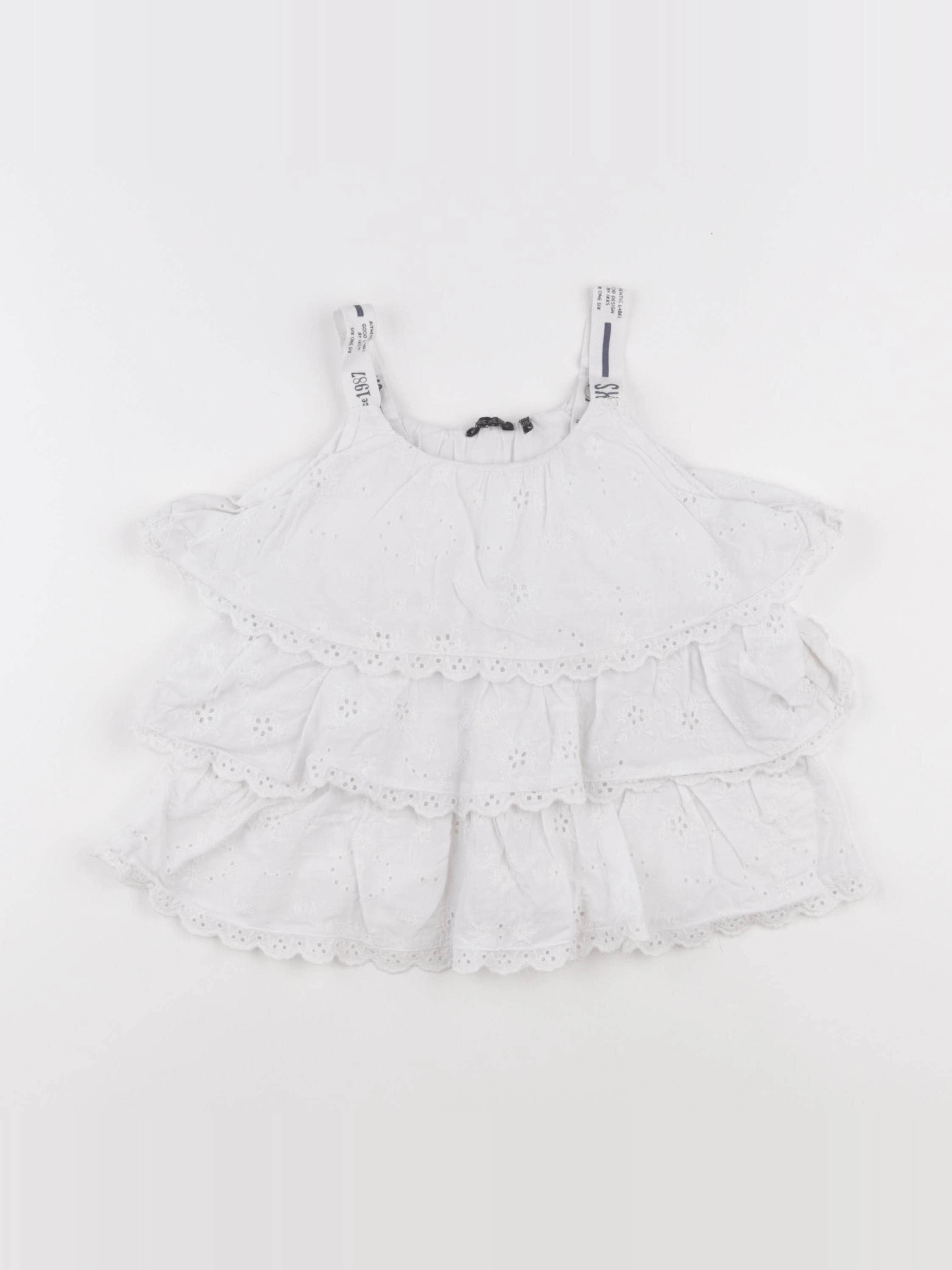 IKKS - blouse blanc - 6 ans