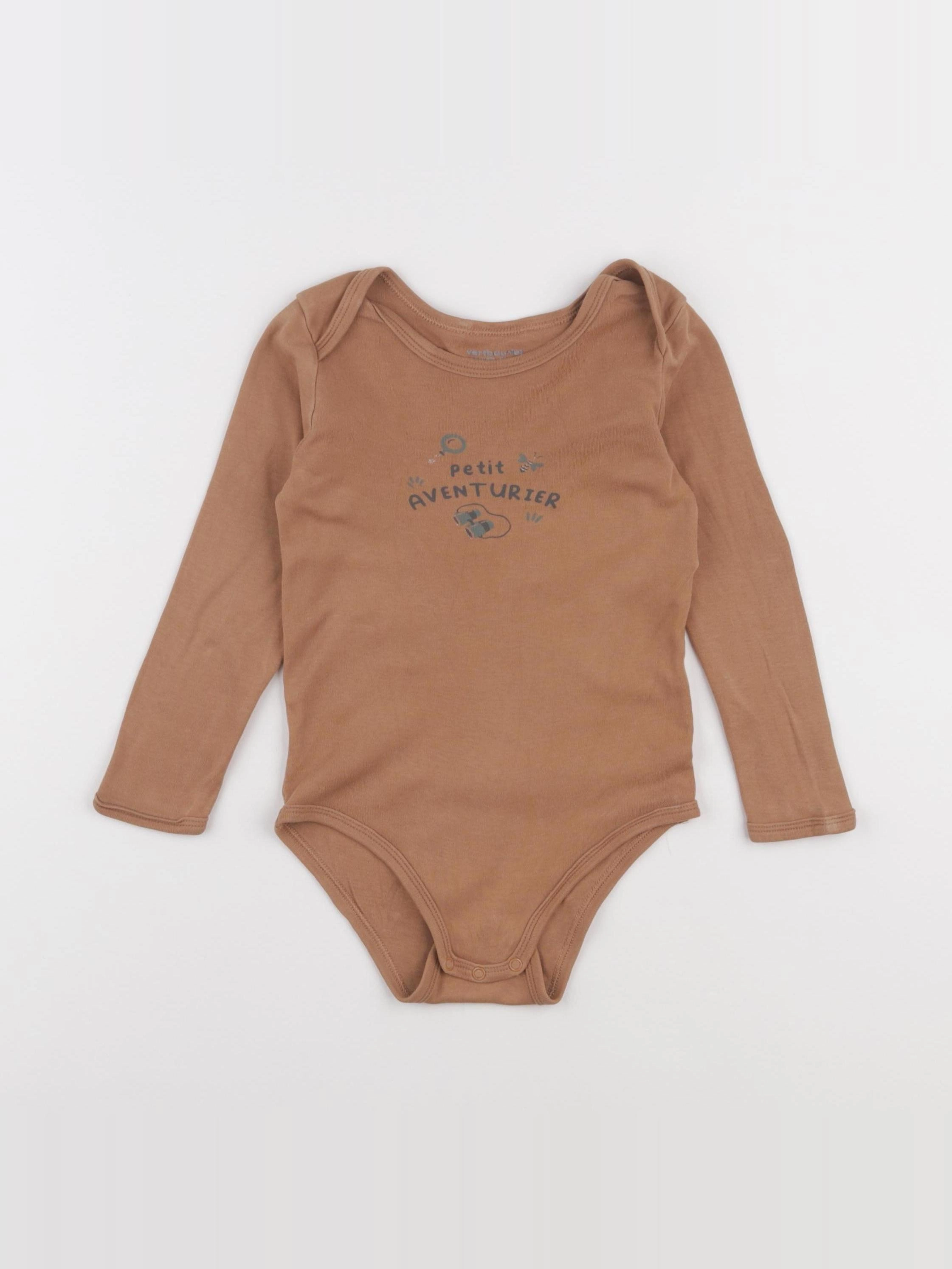 Vertbaudet - body marron - 36 mois