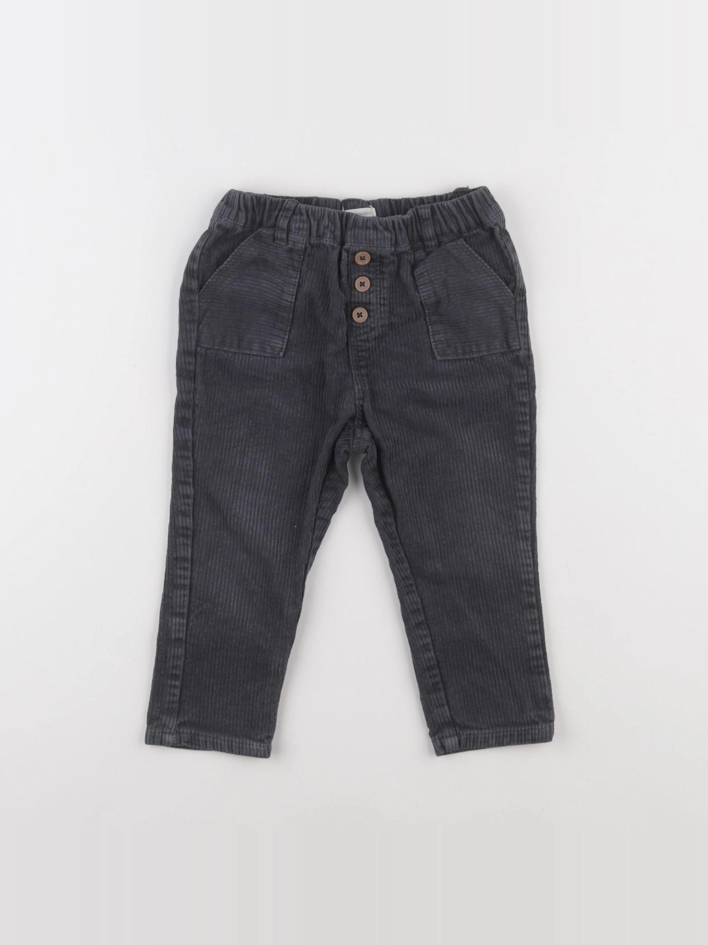 Vertbaudet - pantalon gris - 24 mois