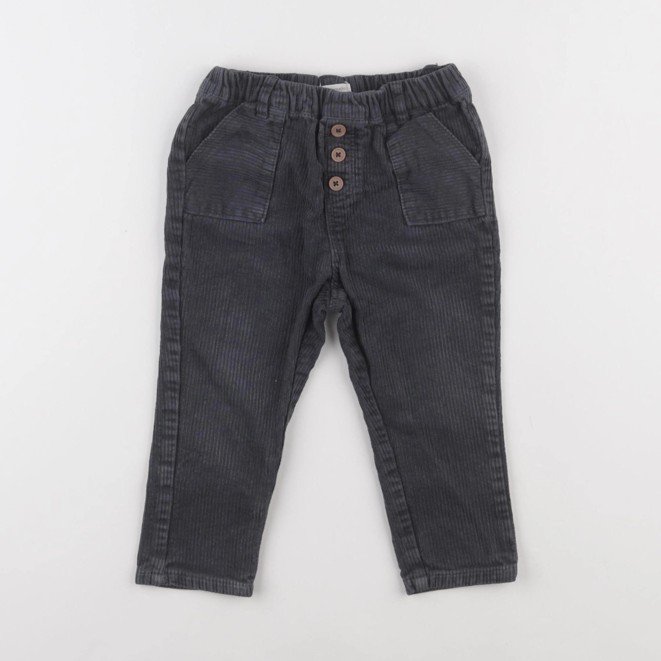 Vertbaudet - pantalon gris - 24 mois