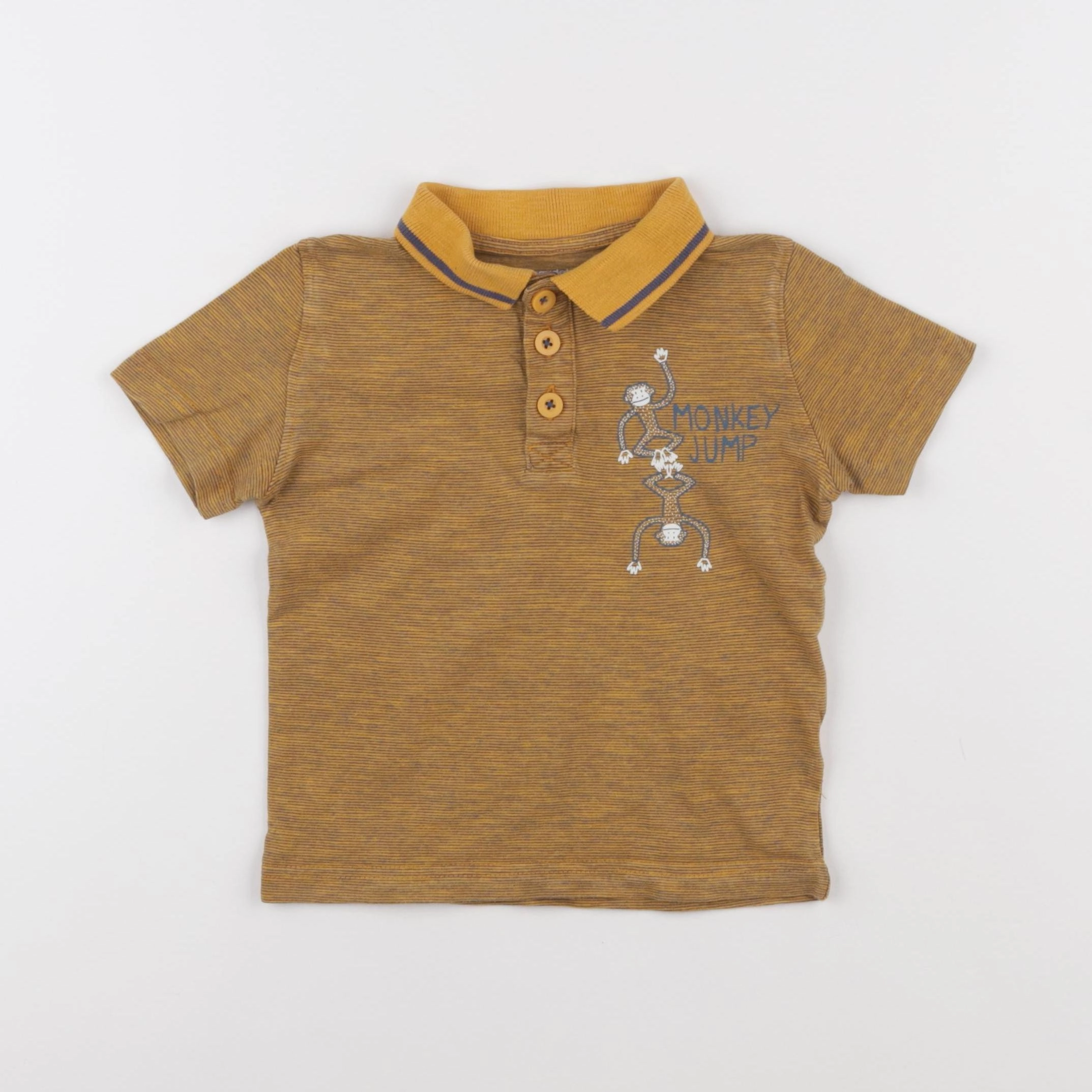 Vertbaudet - polo jaune - 3 ans