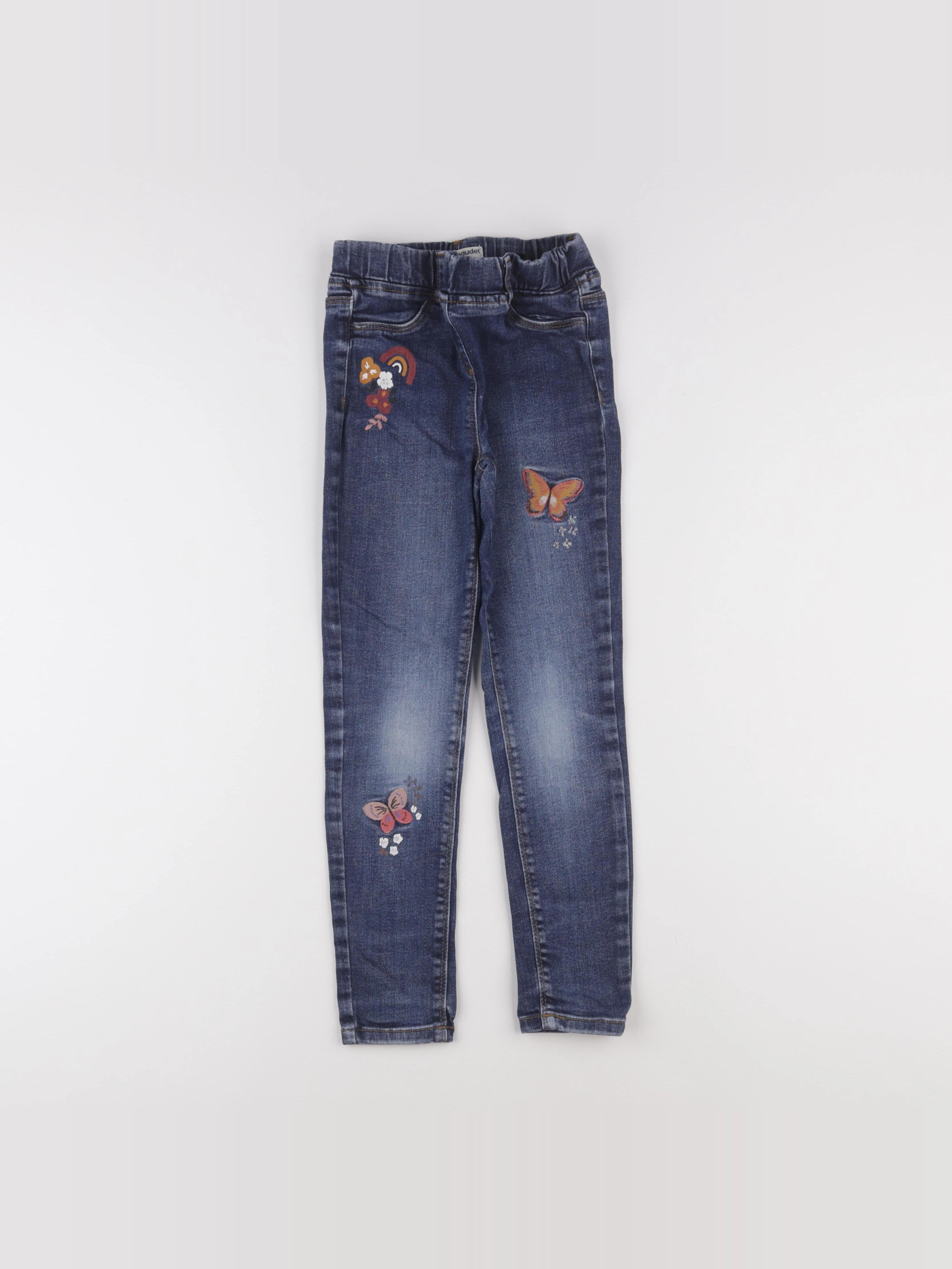 Vertbaudet - jegging bleu - 8 ans