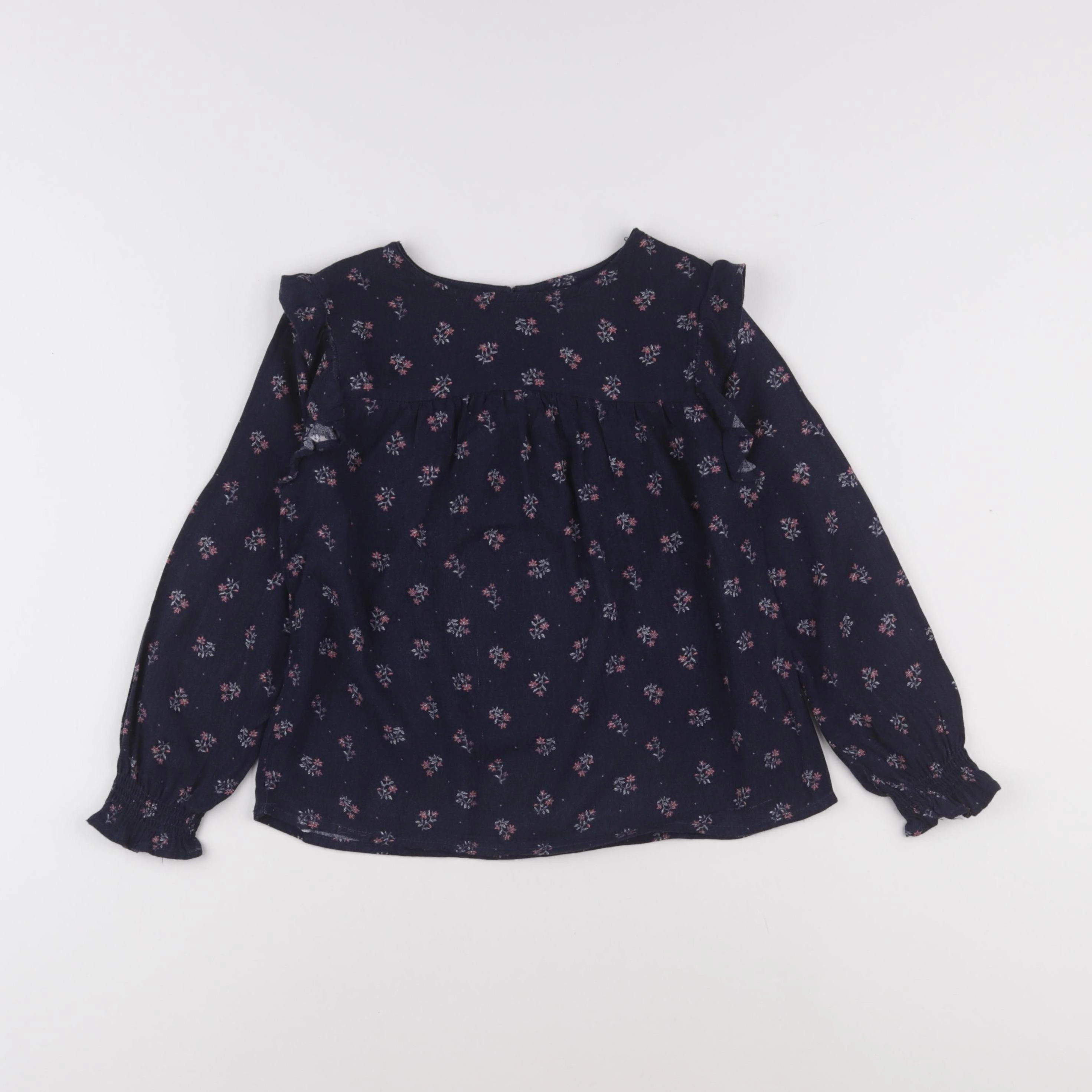 Vertbaudet - blouse bleu - 6 ans