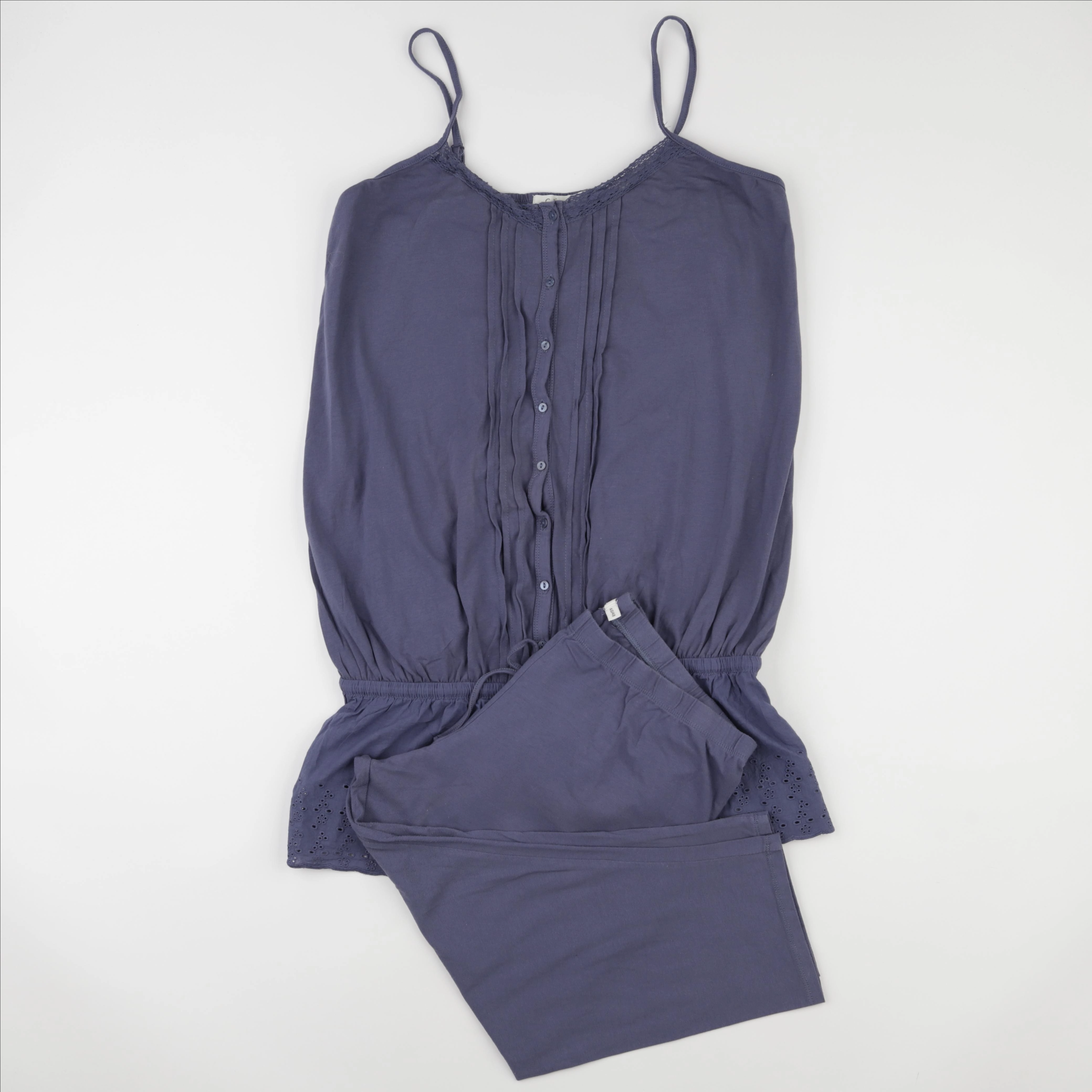 Vertbaudet - pyjama grossesse coton bleu - 46 à 48