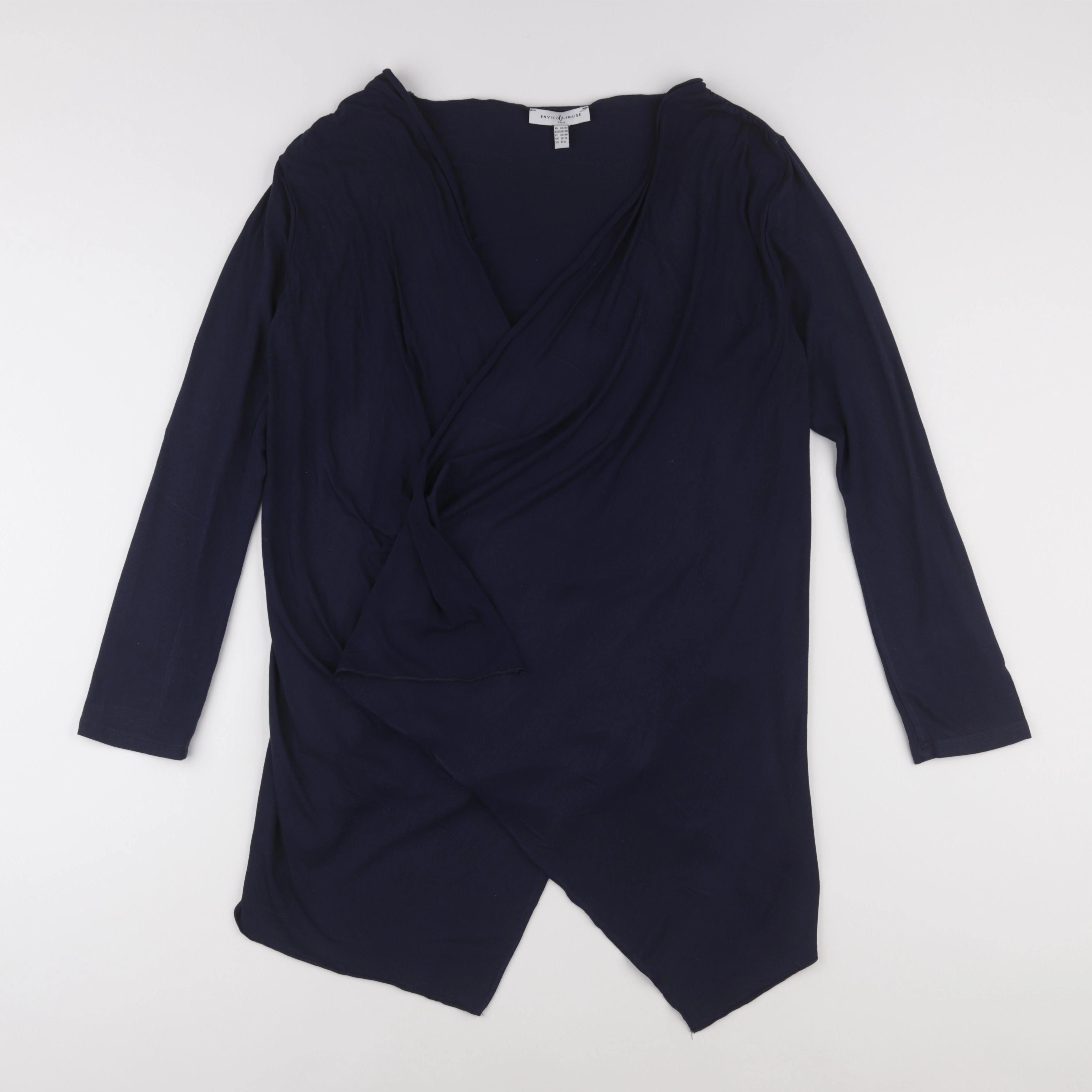 Envie de fraise - gilet grossesse bleu - 40 à 42