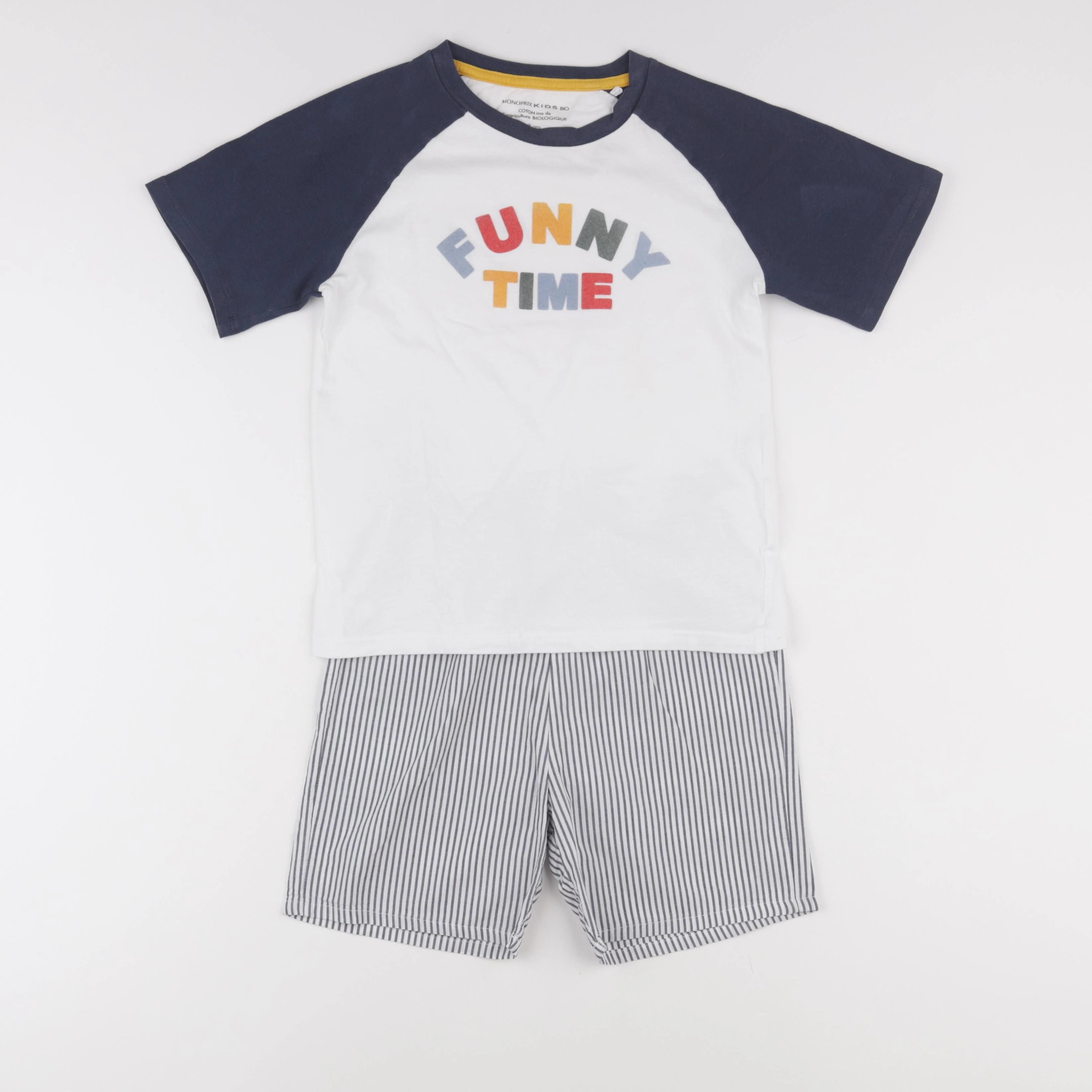 Monoprix - pyjama coton multicolore - 8 ans
