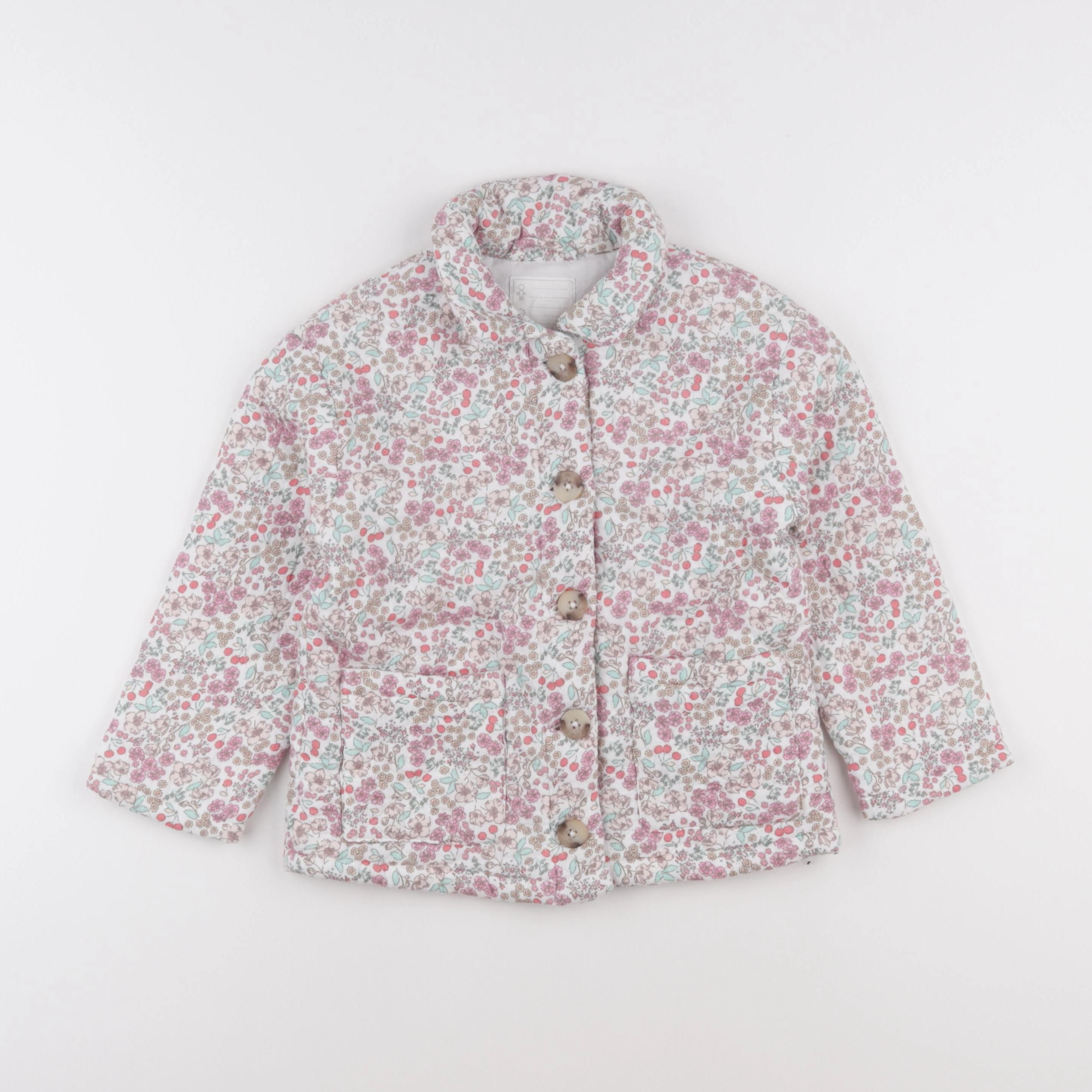 Vertbaudet - veste doublé rose - 6 ans