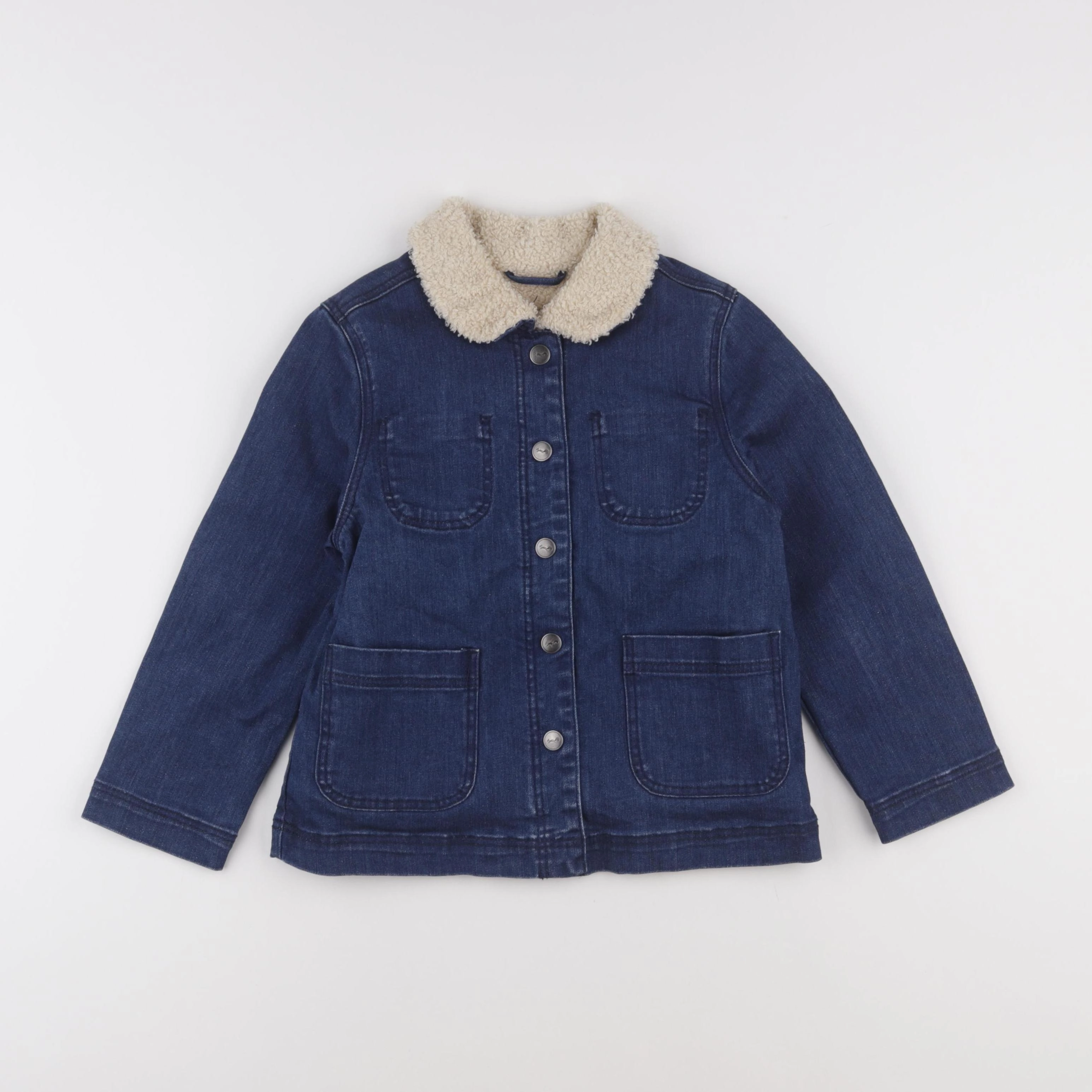 Cyrillus - veste doublé bleu - 6 ans