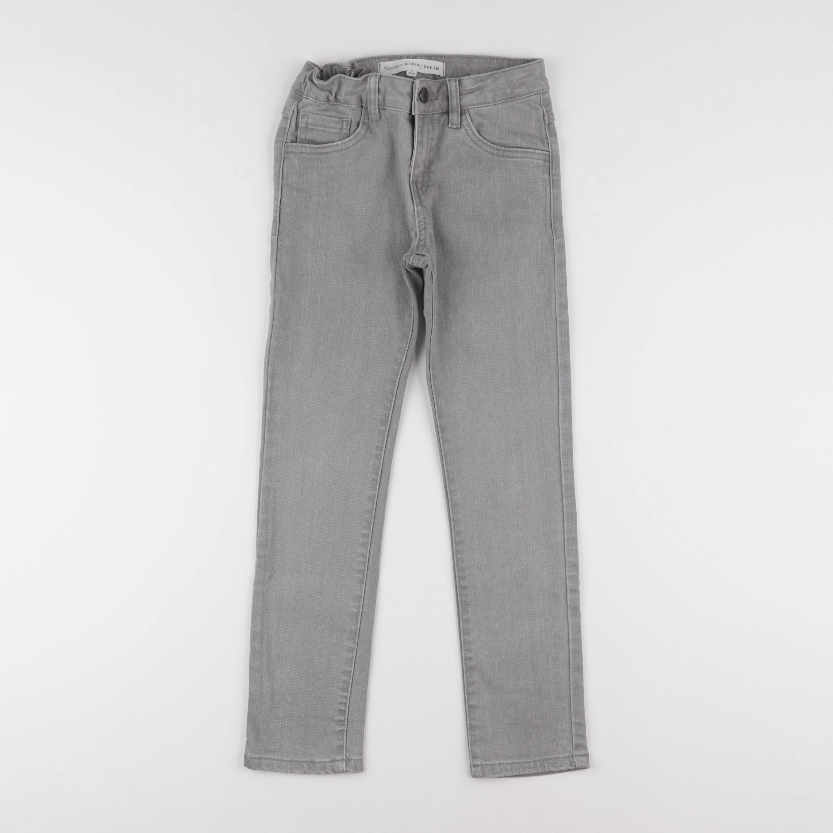 Monoprix - jean gris - 8 ans
