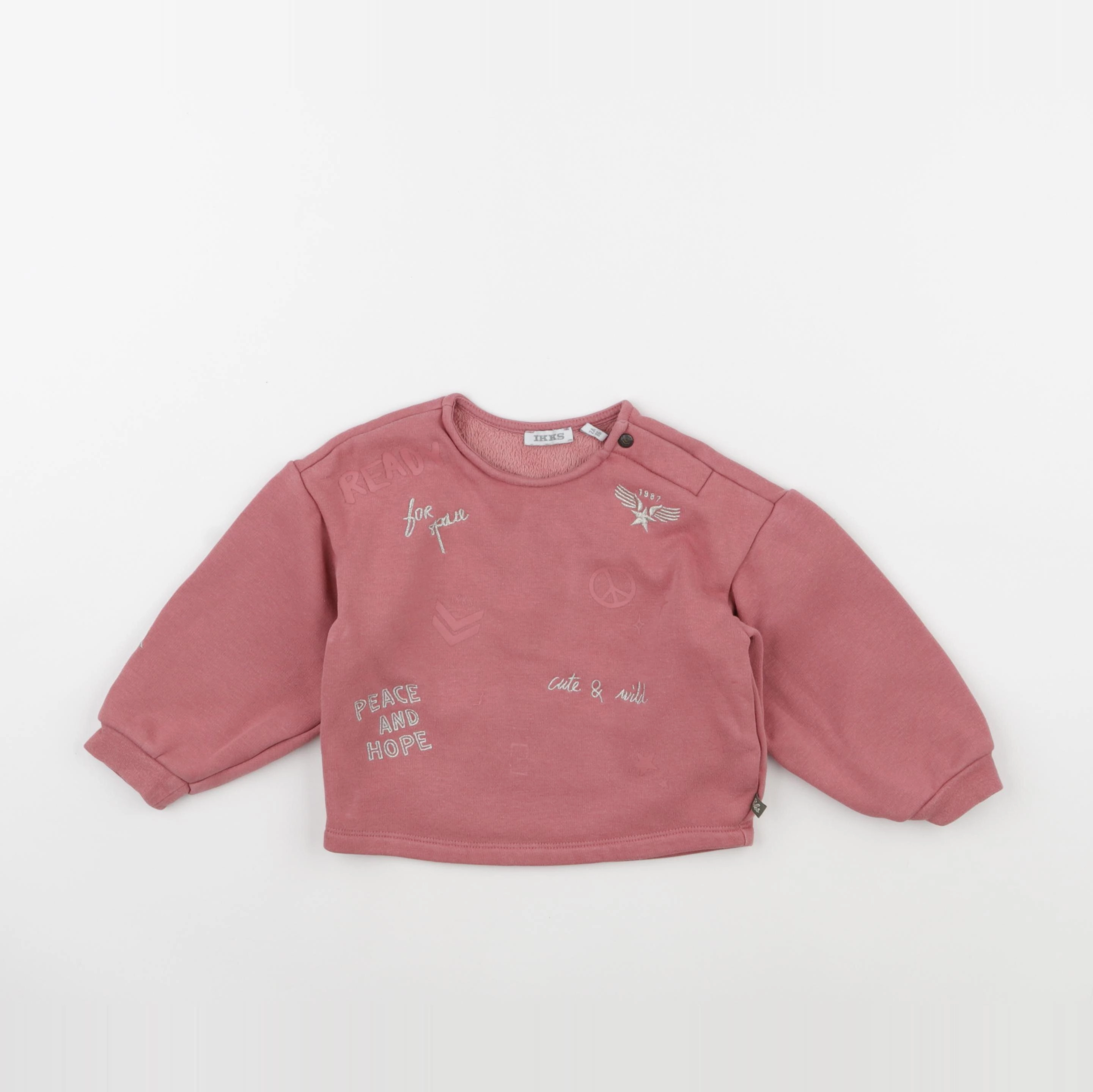 IKKS - sweat rose - 2 ans