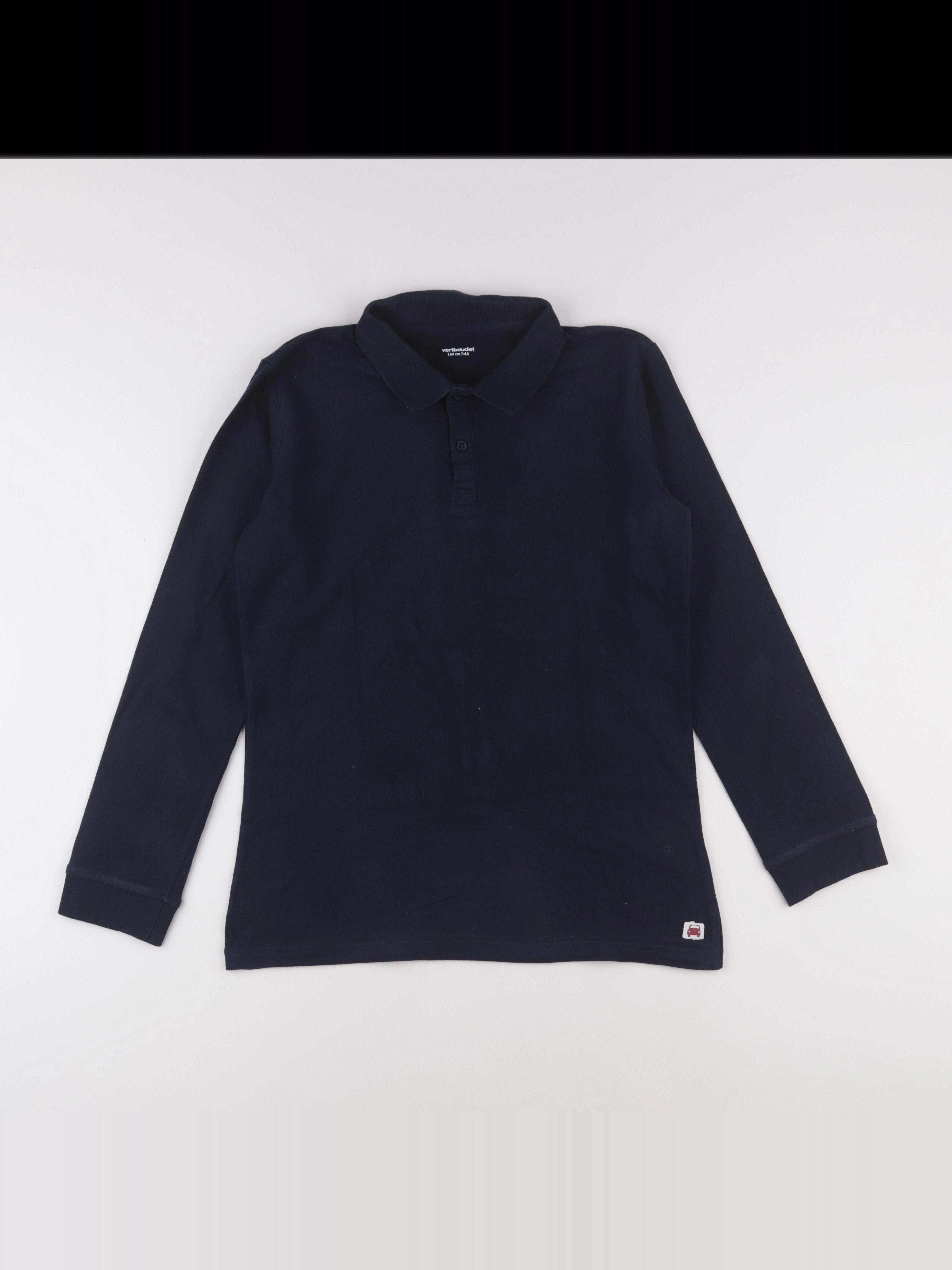 Vertbaudet - polo bleu - 14 ans