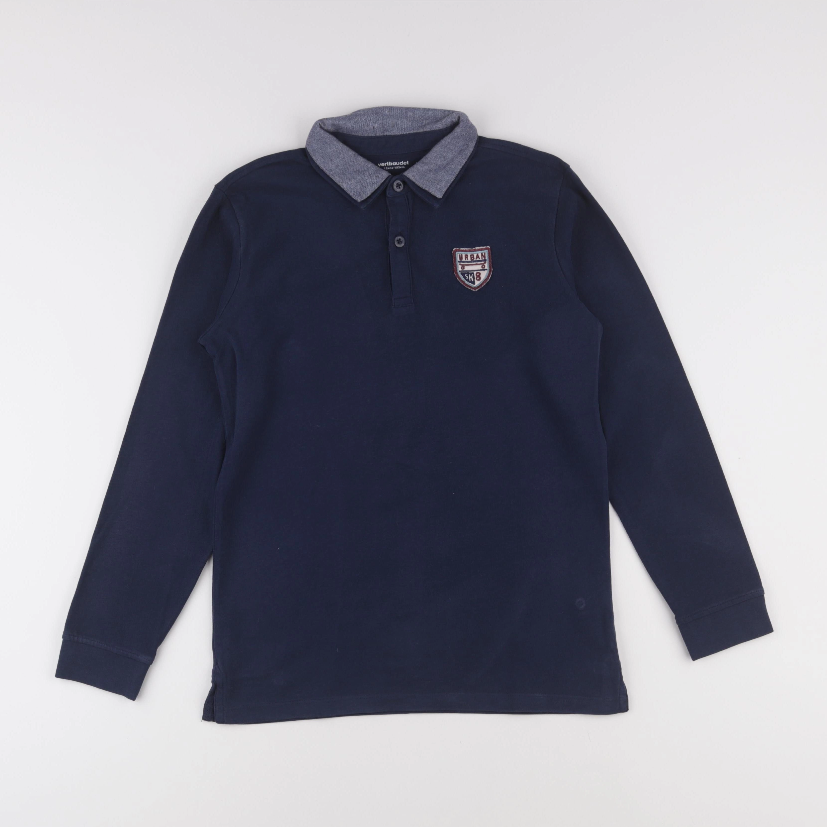 Vertbaudet - polo bleu - 12 ans