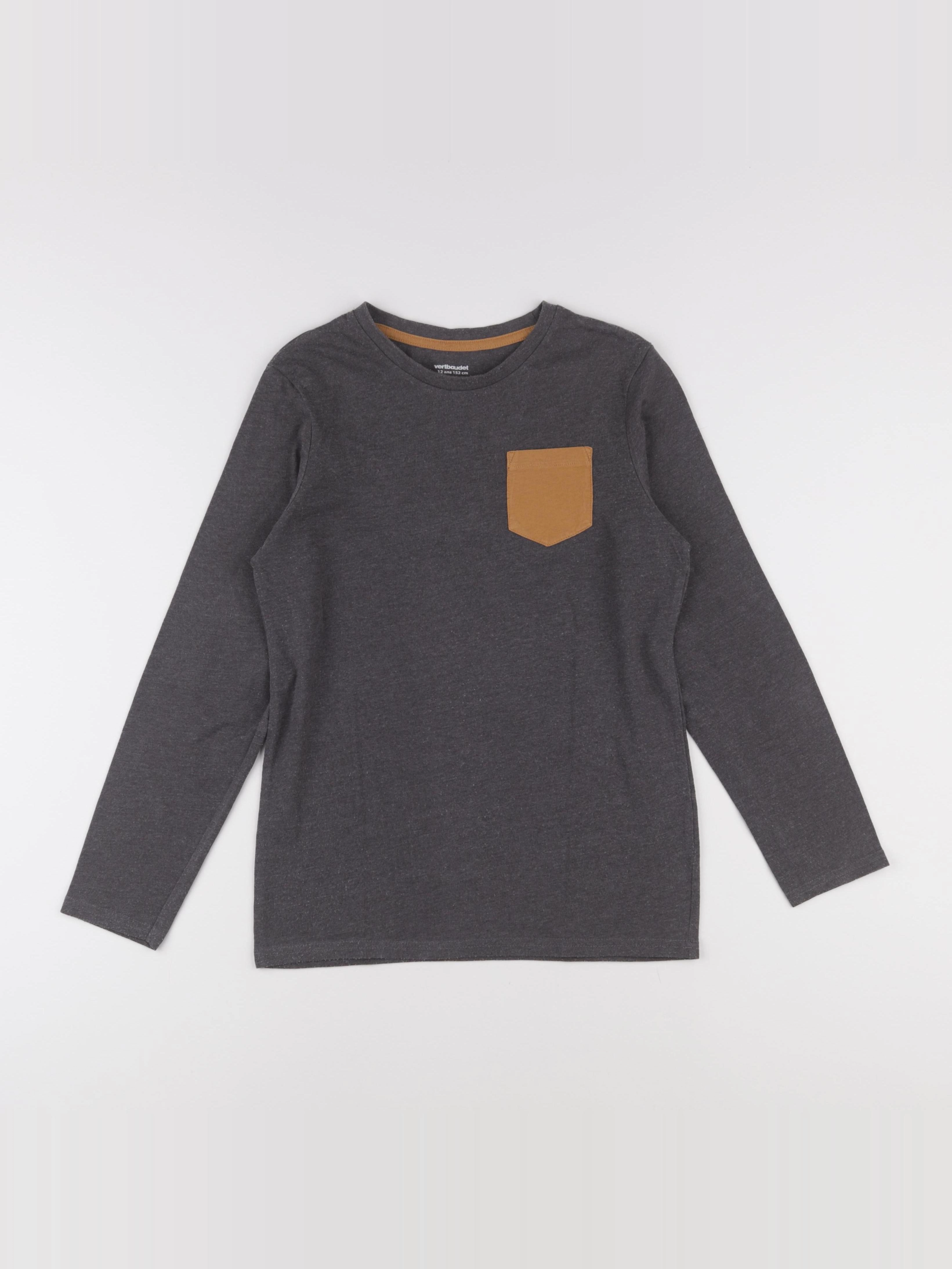 Vertbaudet - tee-shirt gris - 12 ans