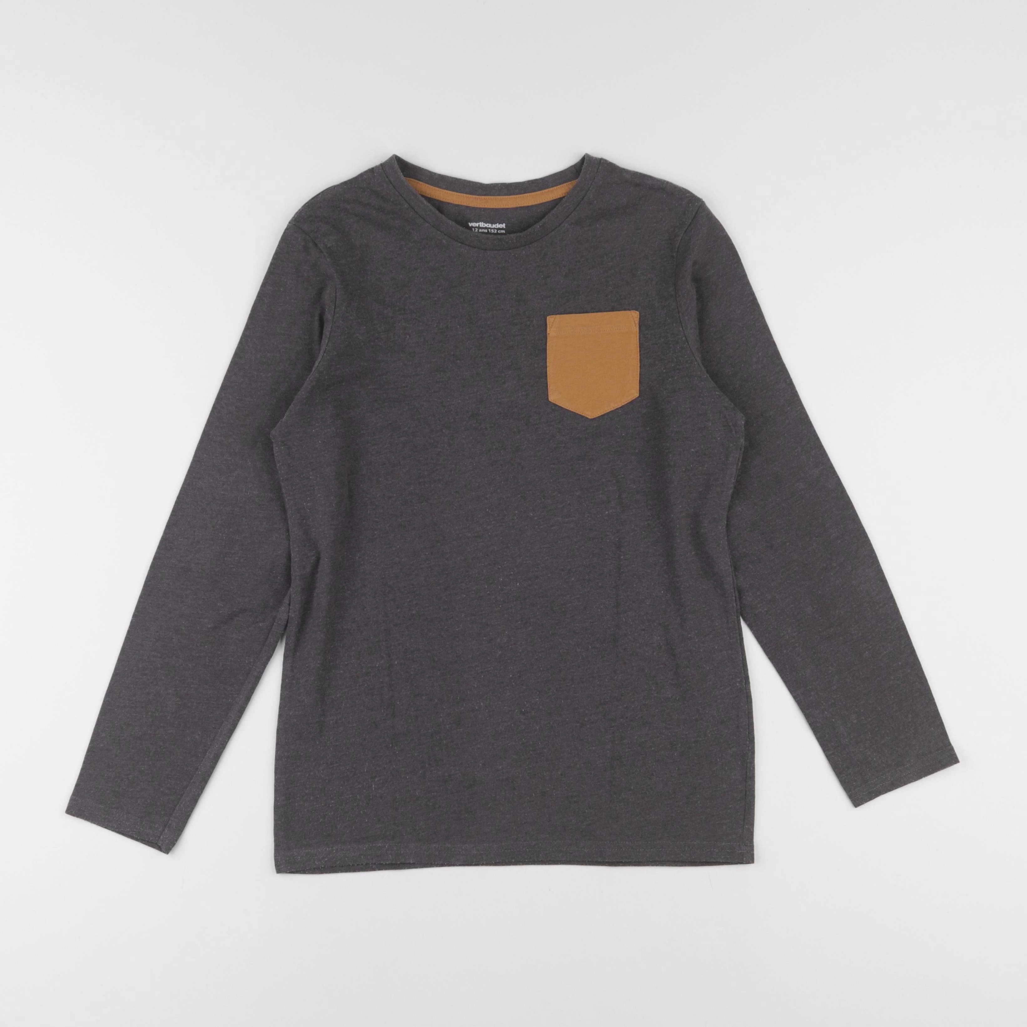Vertbaudet - tee-shirt gris - 12 ans