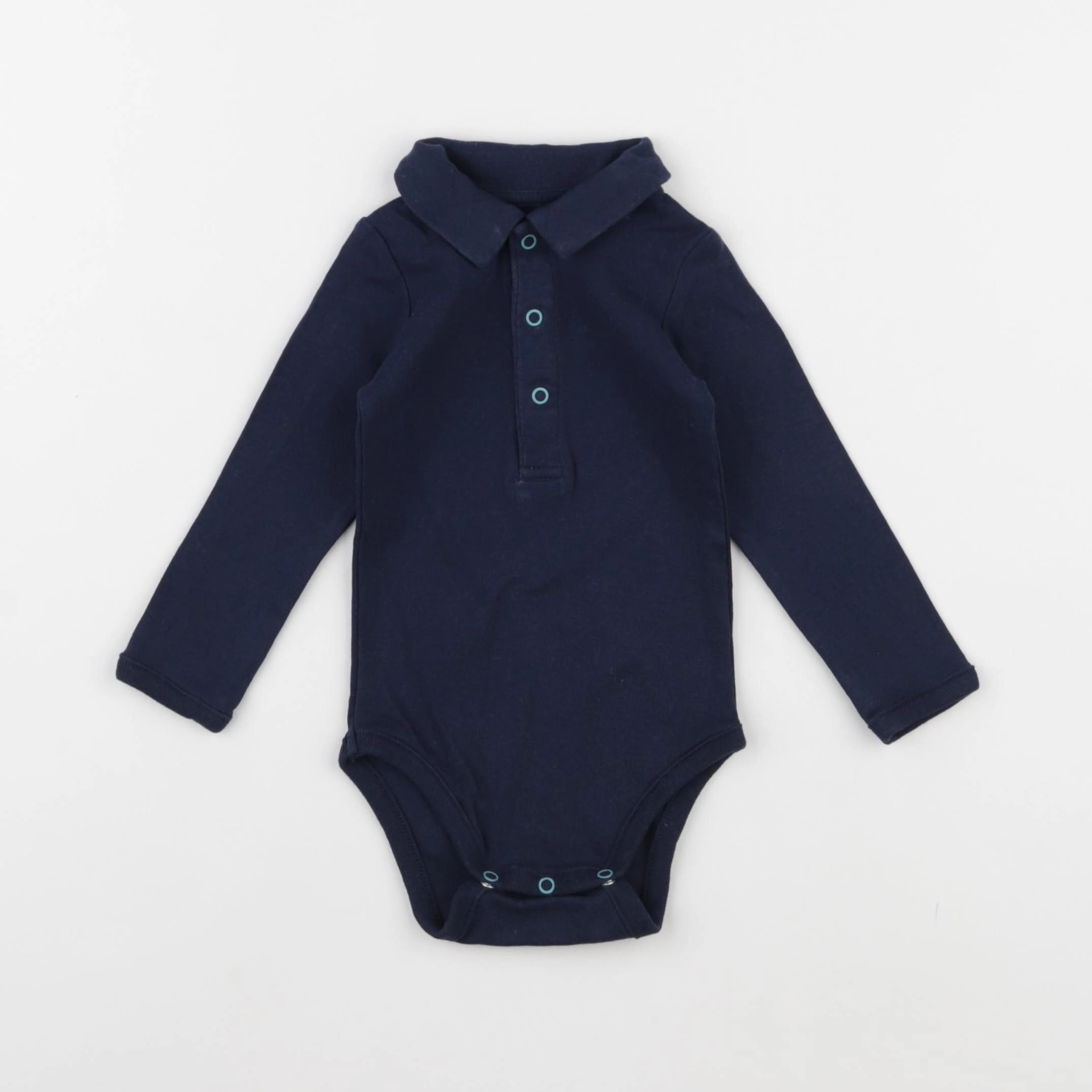 Boutchou - body à col bleu - 9 mois