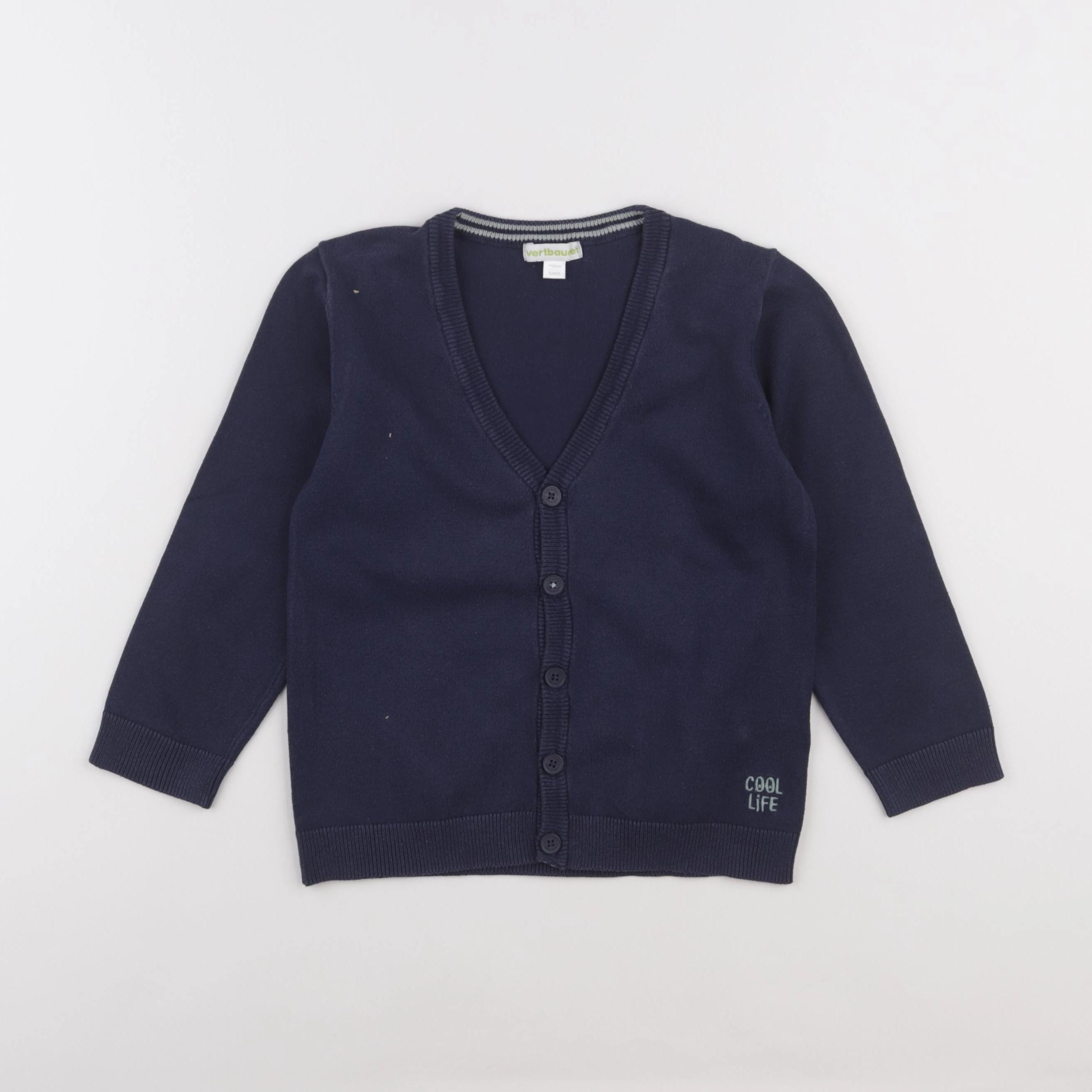 Vertbaudet - gilet bleu - 5 ans