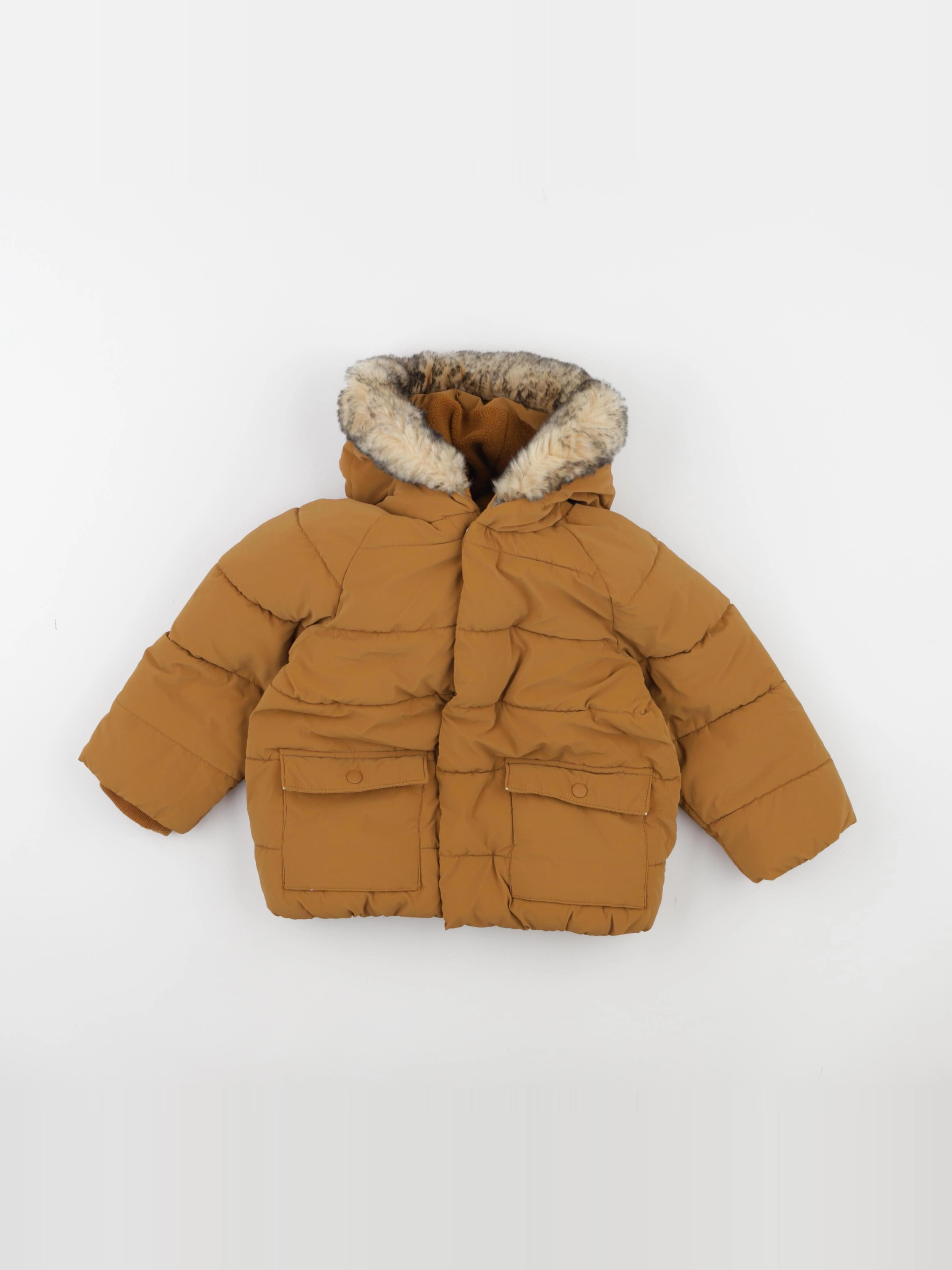 Vertbaudet - doudoune marron - 36 mois