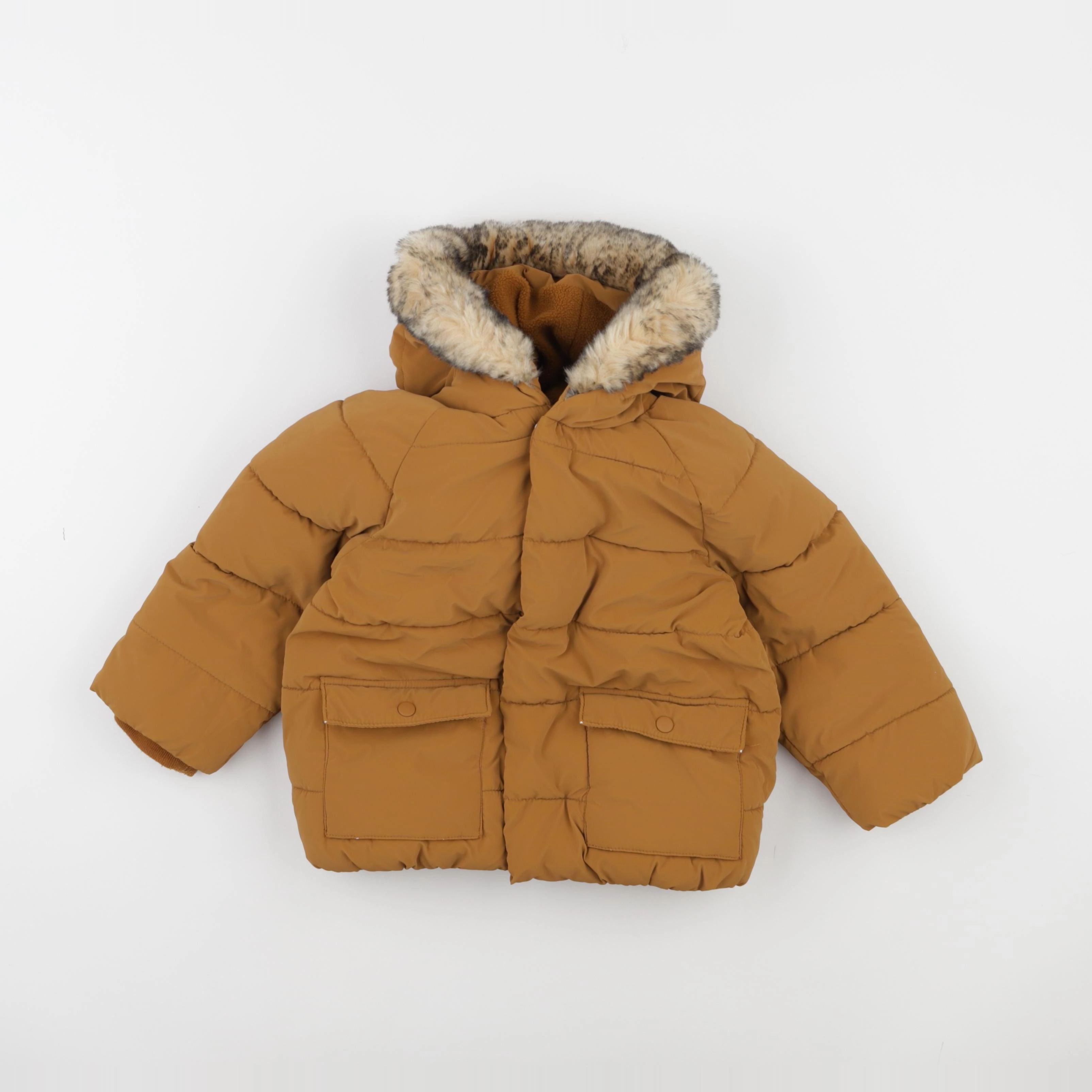 Vertbaudet - doudoune marron - 36 mois