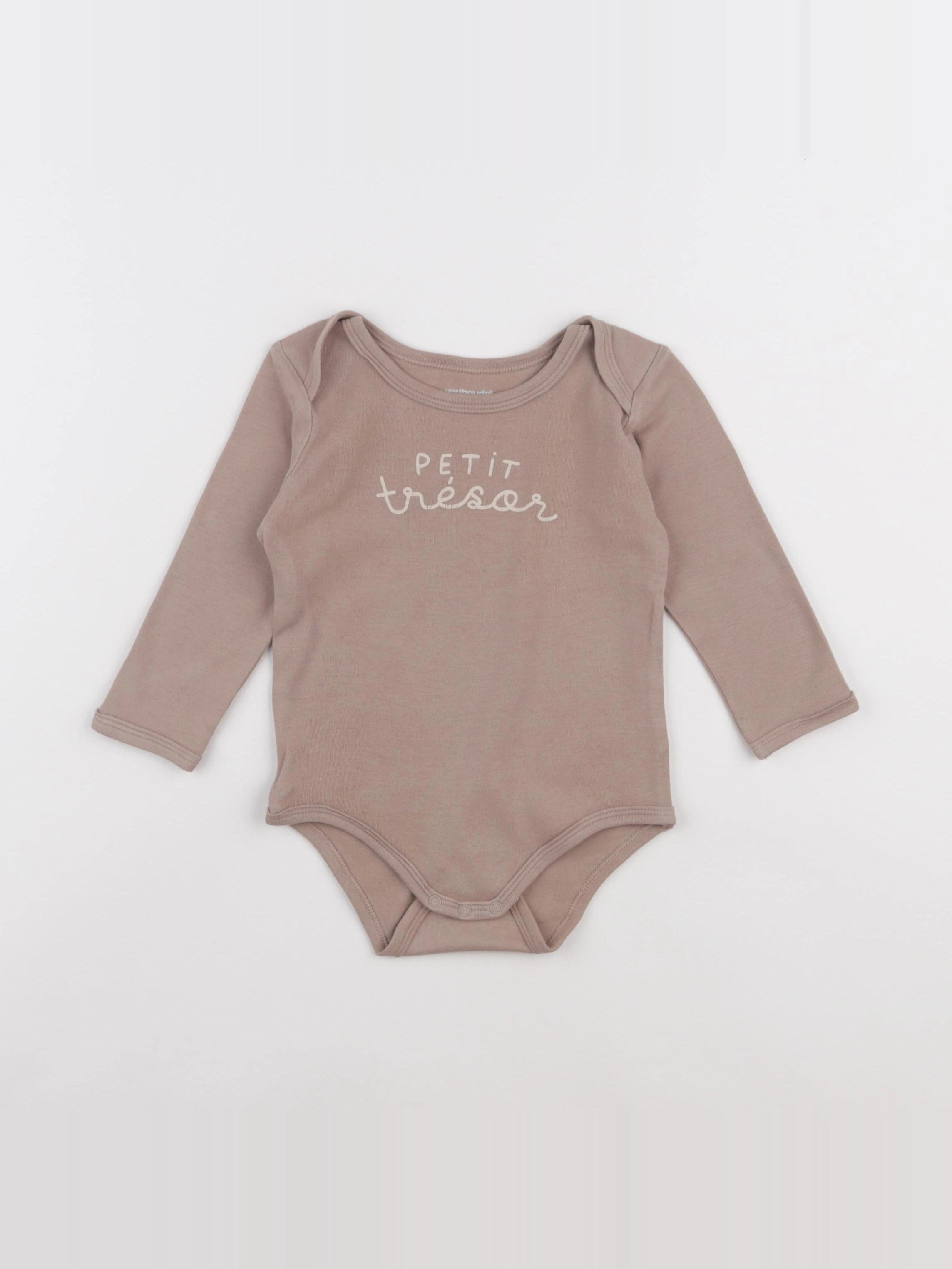 Vertbaudet - body marron - 18 mois