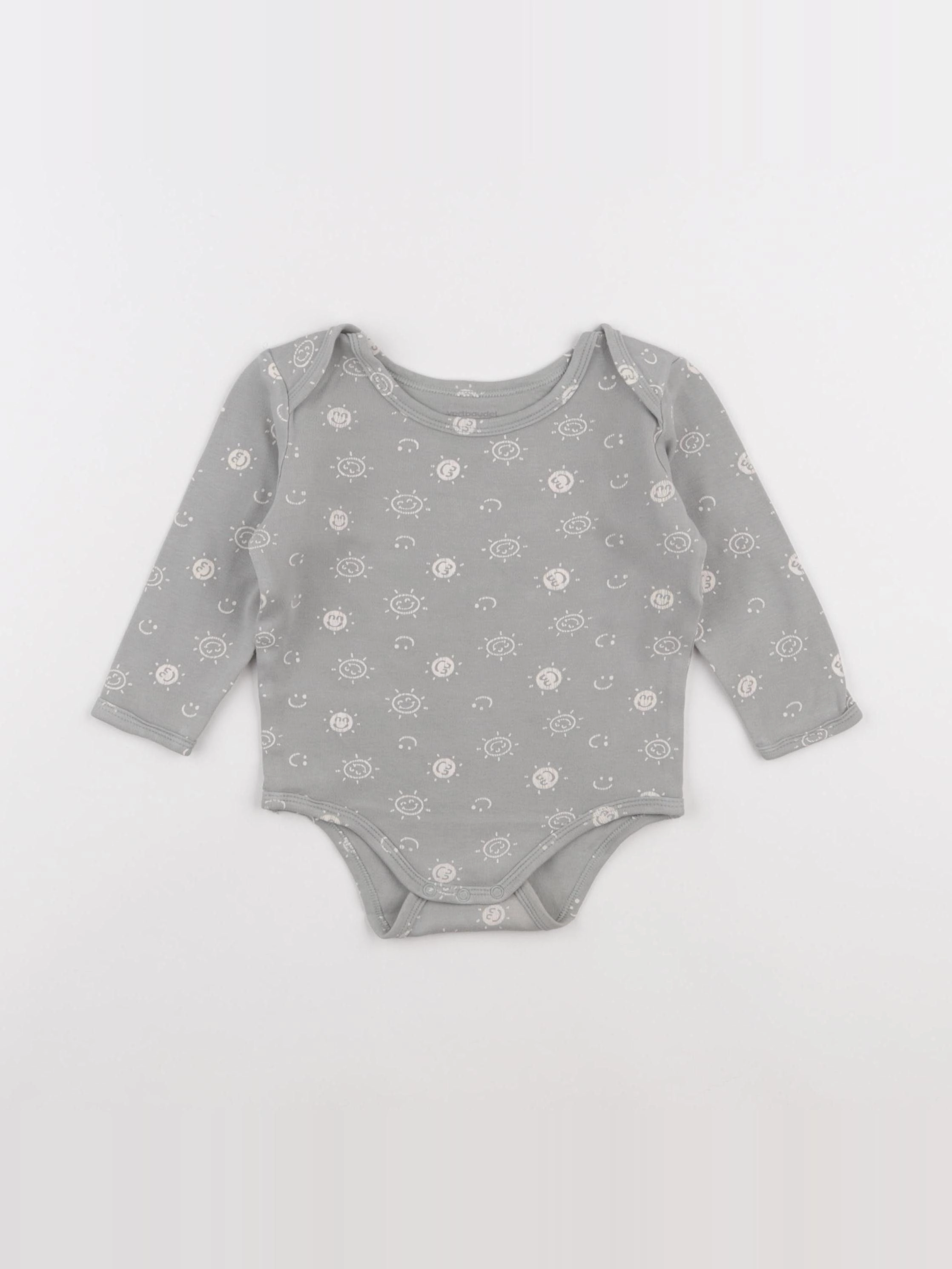 Vertbaudet - body gris - 18 mois