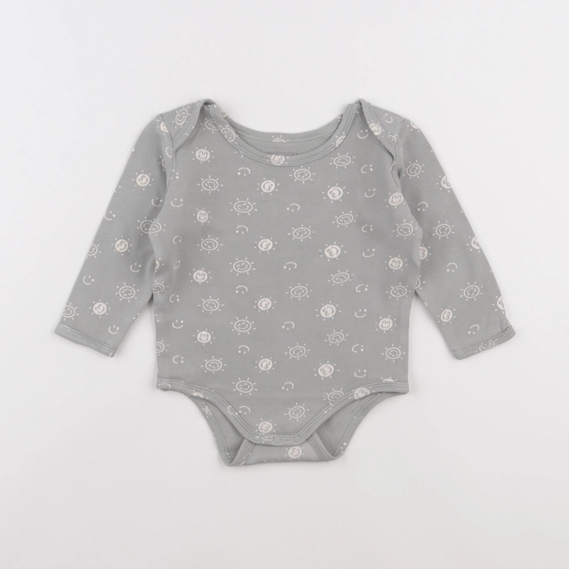 Vertbaudet - body gris - 18 mois