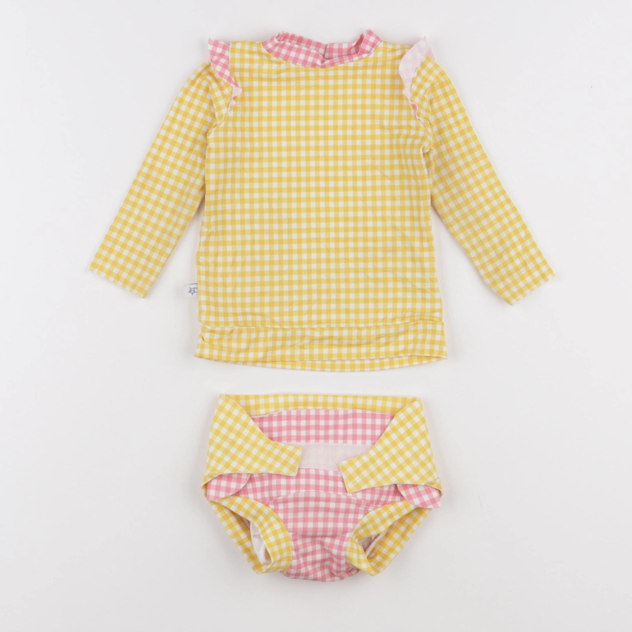 Hamac - maillot de bain jaune, rose - 12 mois