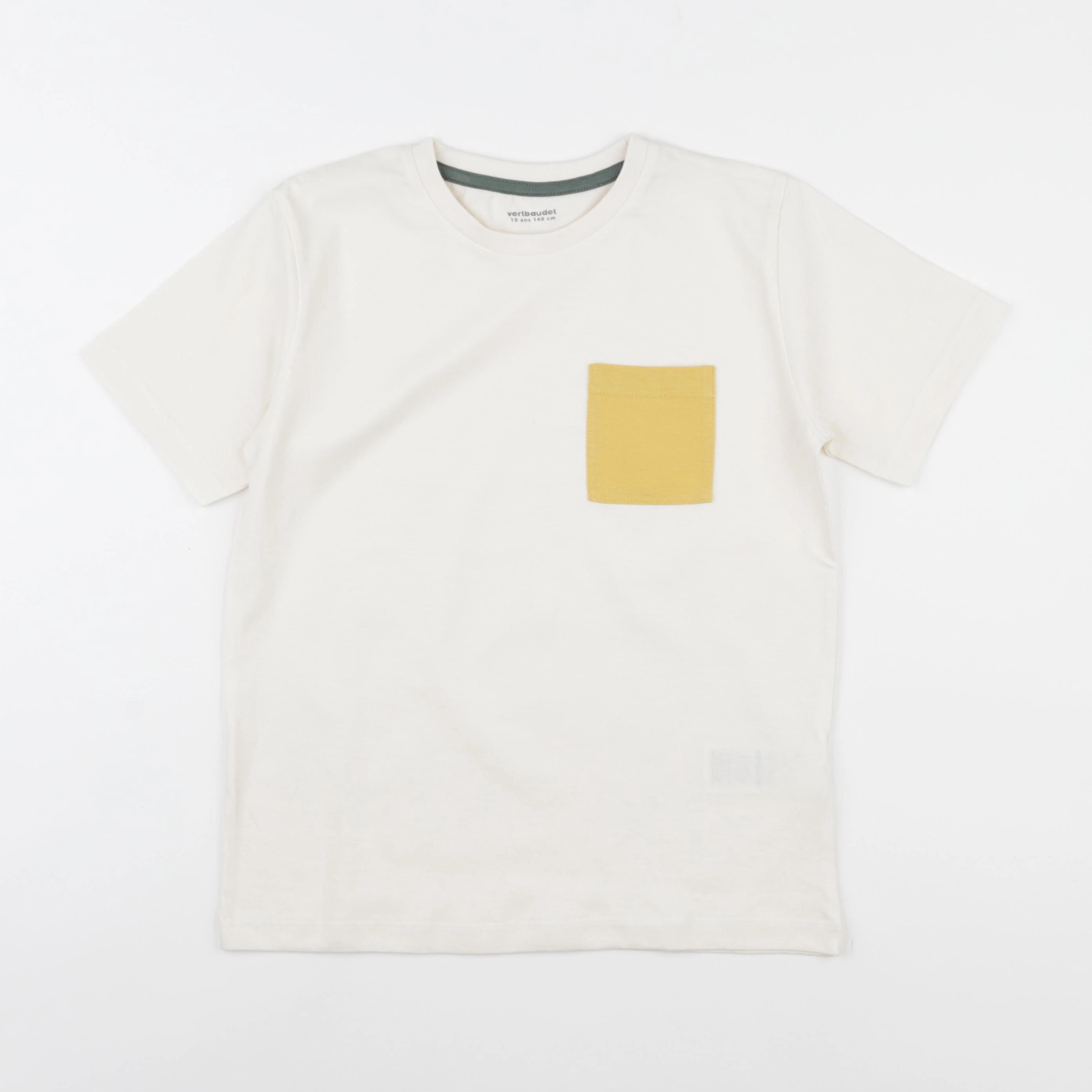 Vertbaudet - tee-shirt beige - 10 ans