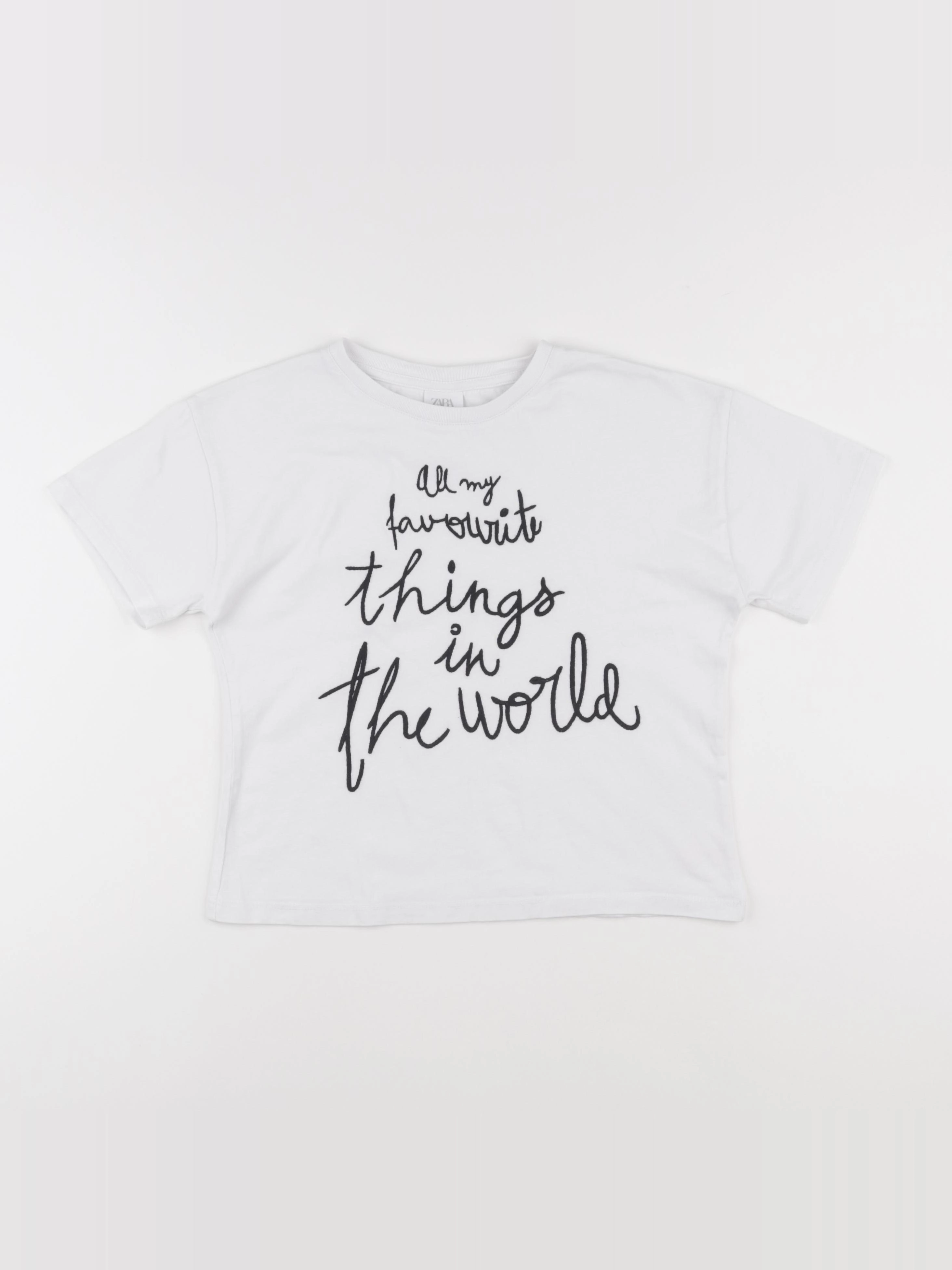 Zara - tee-shirt blanc - 9/10 ans