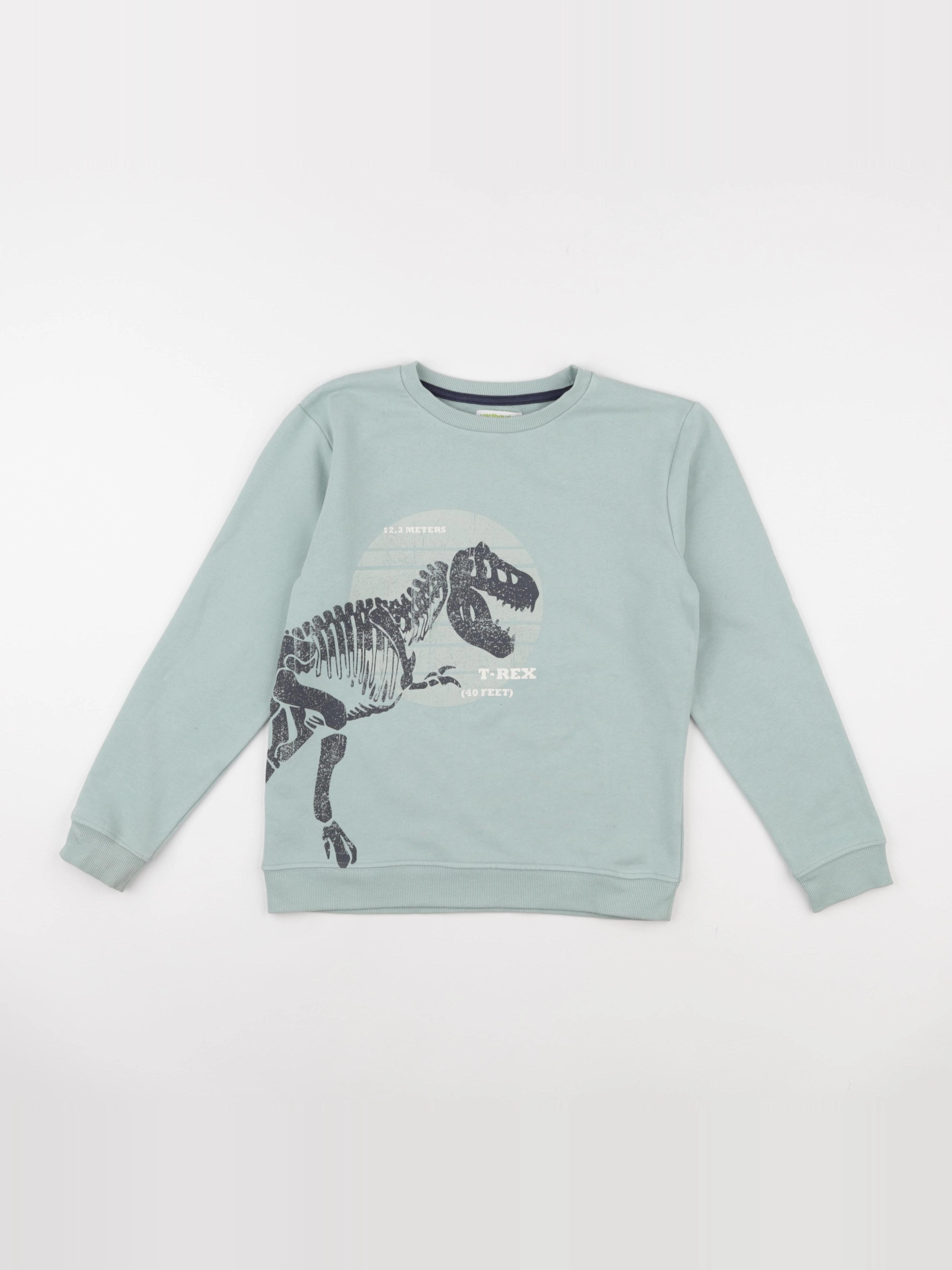 Vertbaudet - sweat vert - 10 ans