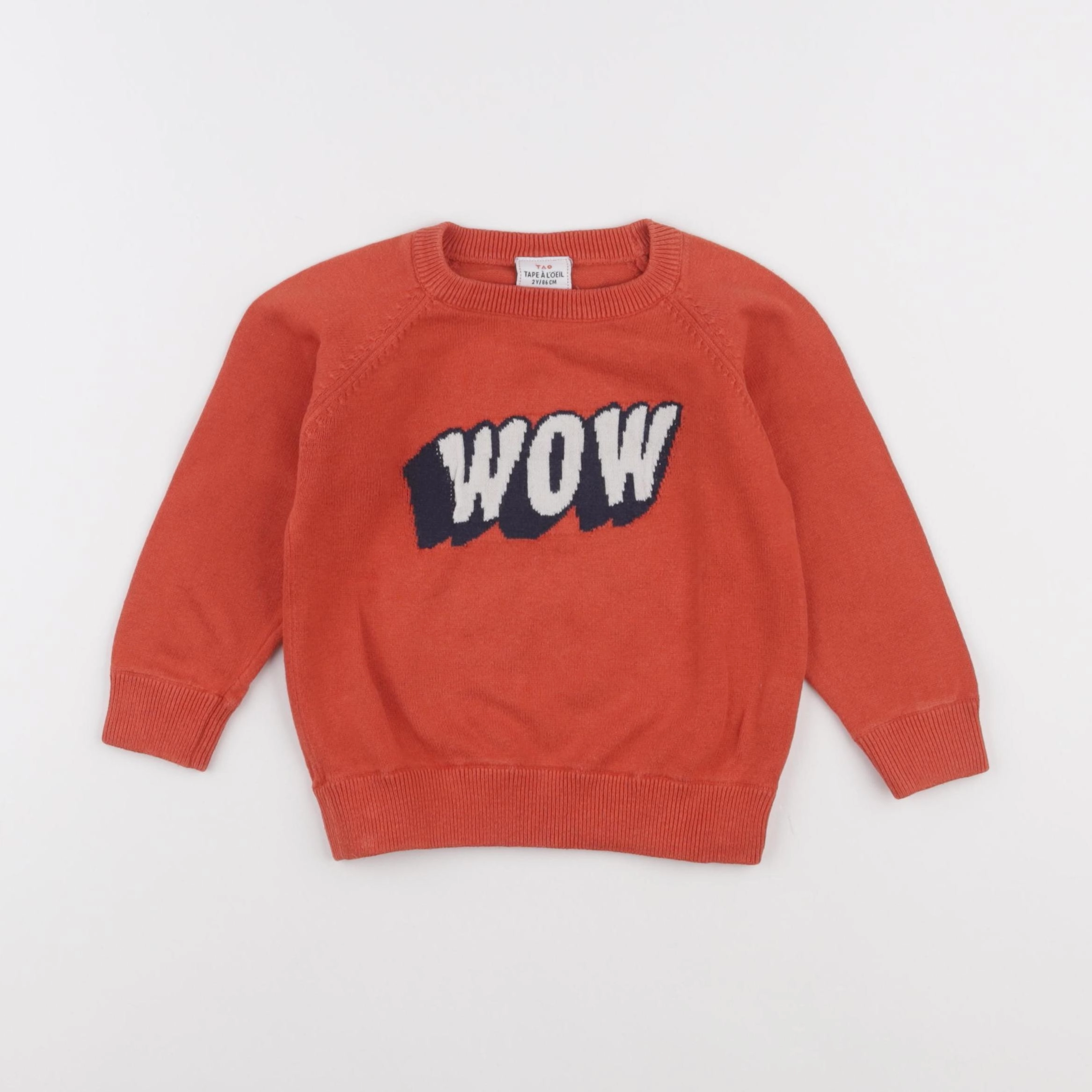 Tape à l'oeil - pull rouge - 2 ans