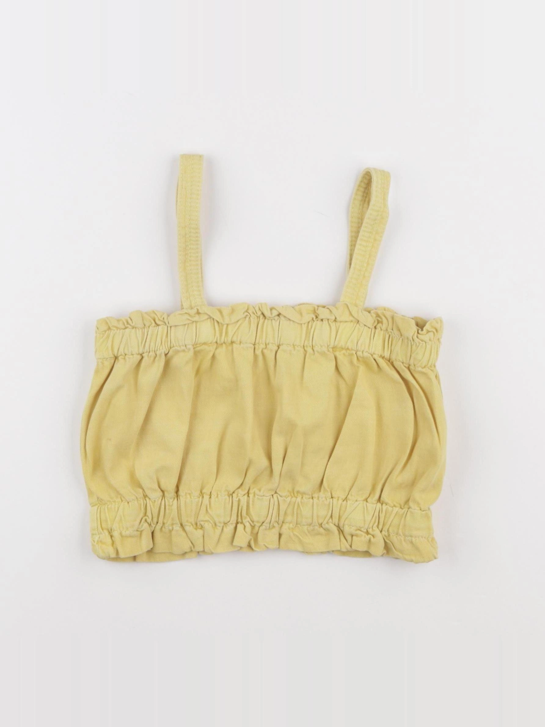 Zara - blouse courte jaune - 10 ans