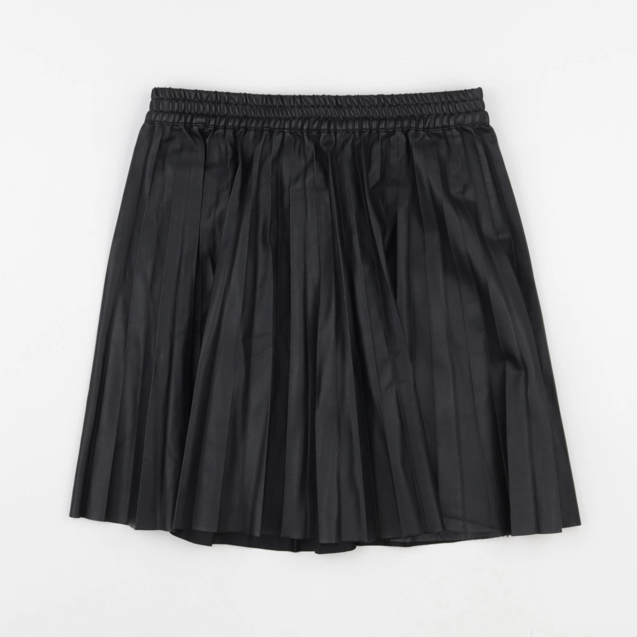 IKKS - jupe simili cuir noir - 10 ans