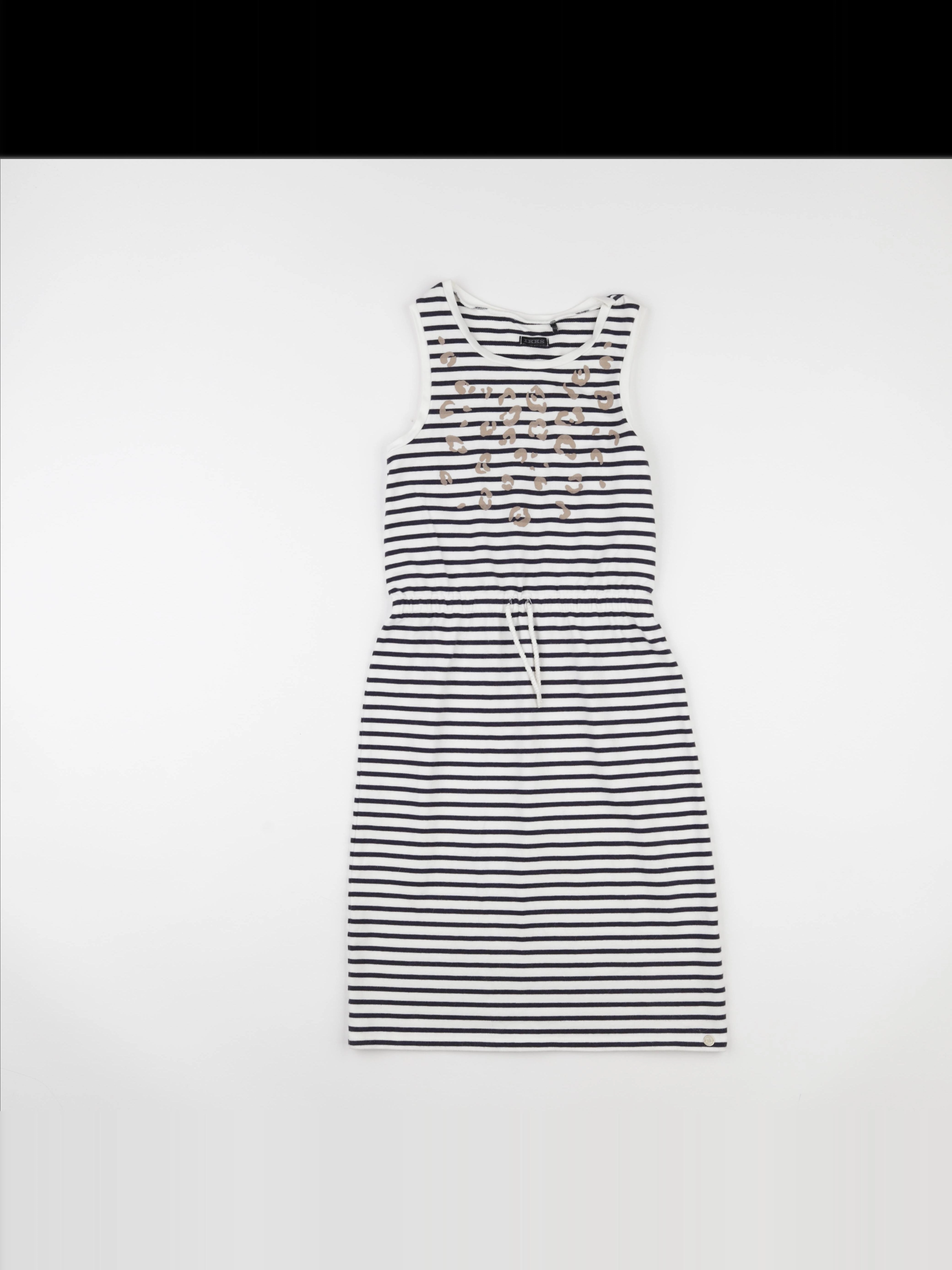 IKKS - robe blanc, noir - 10 ans