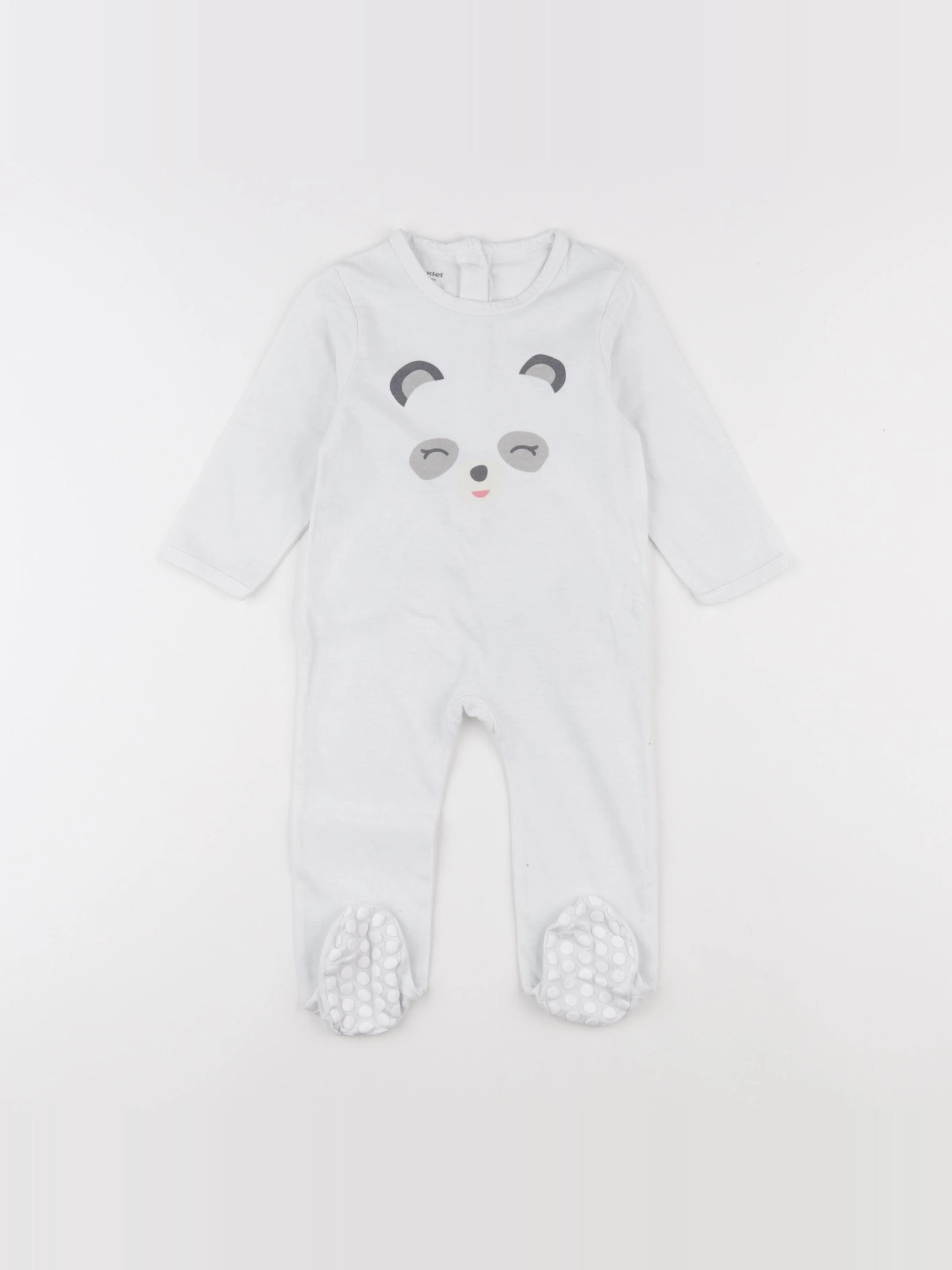Vertbaudet - pyjama coton blanc - 12 mois