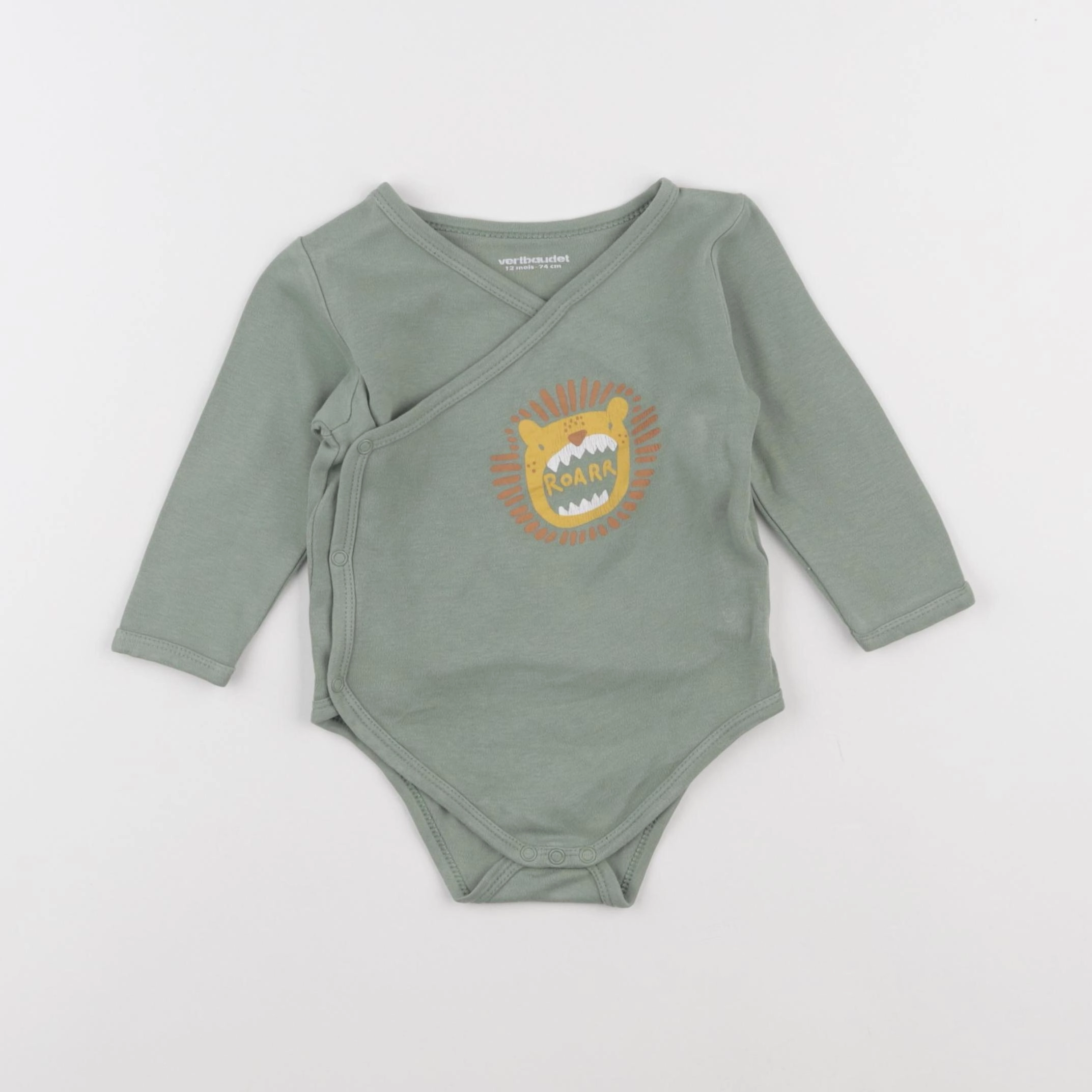 Vertbaudet - body vert - 12 mois